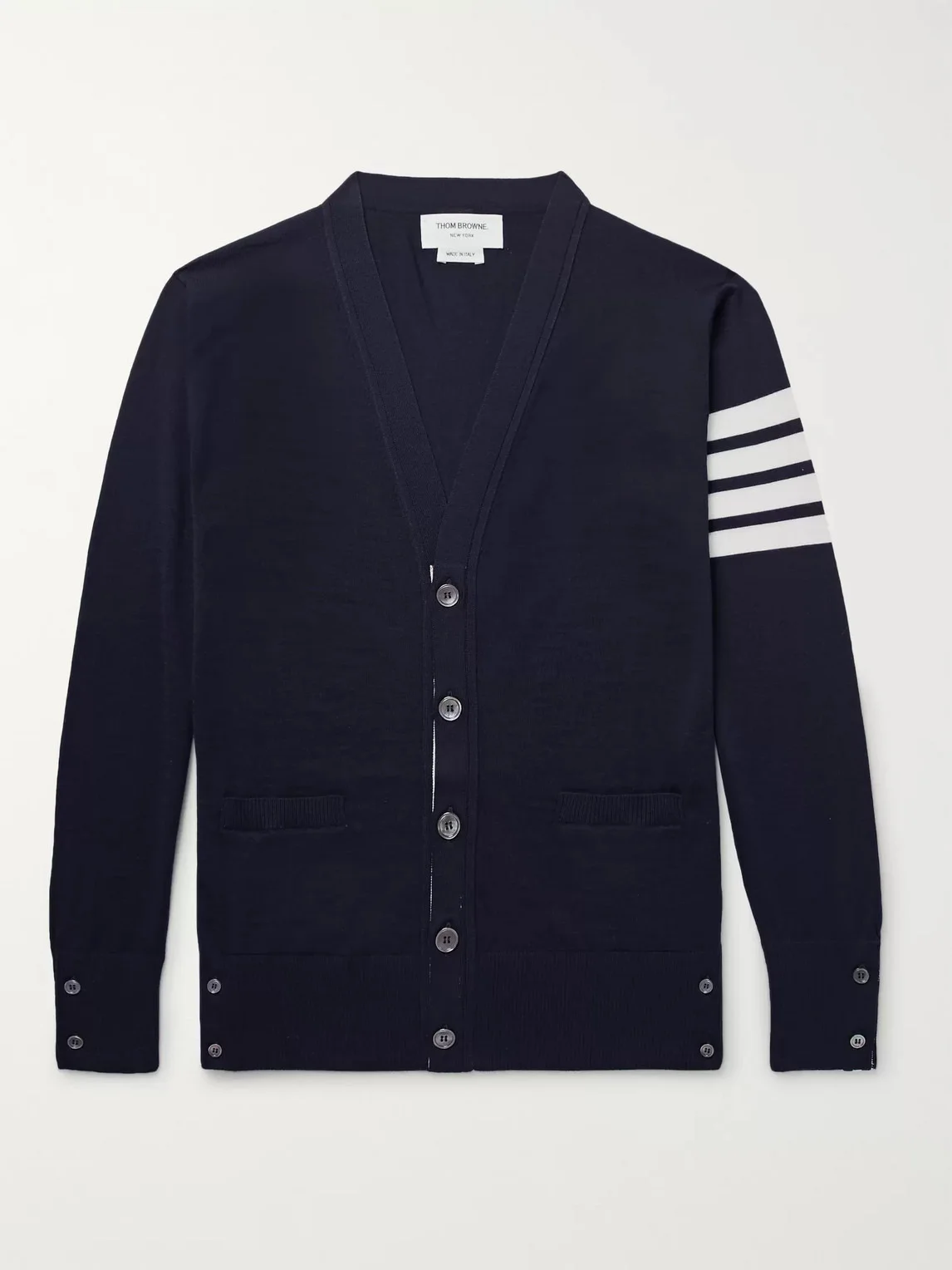 Striped Wool Cardigan - 1