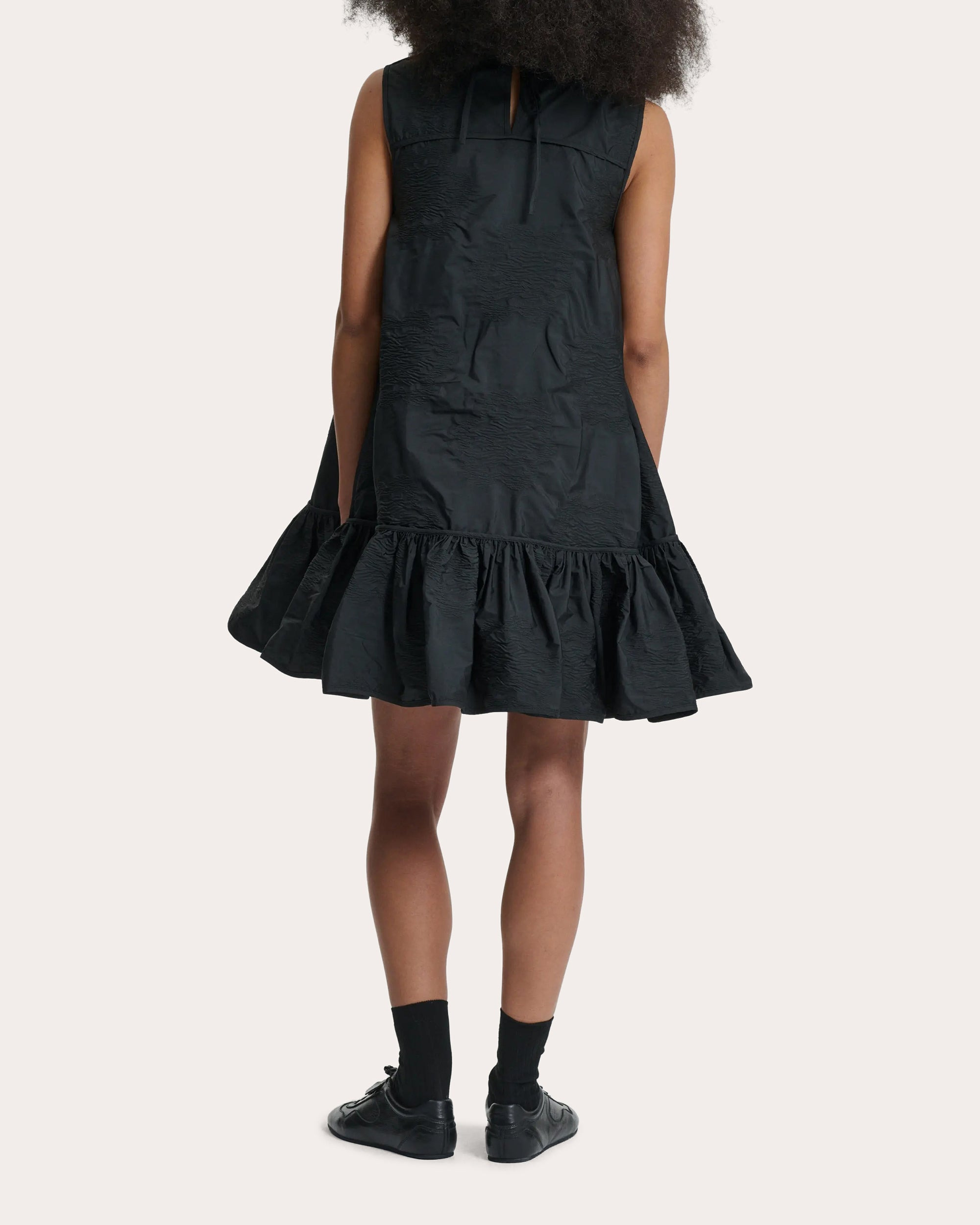 Lala Borus Jacquard Ruffle Shift Dress - 2