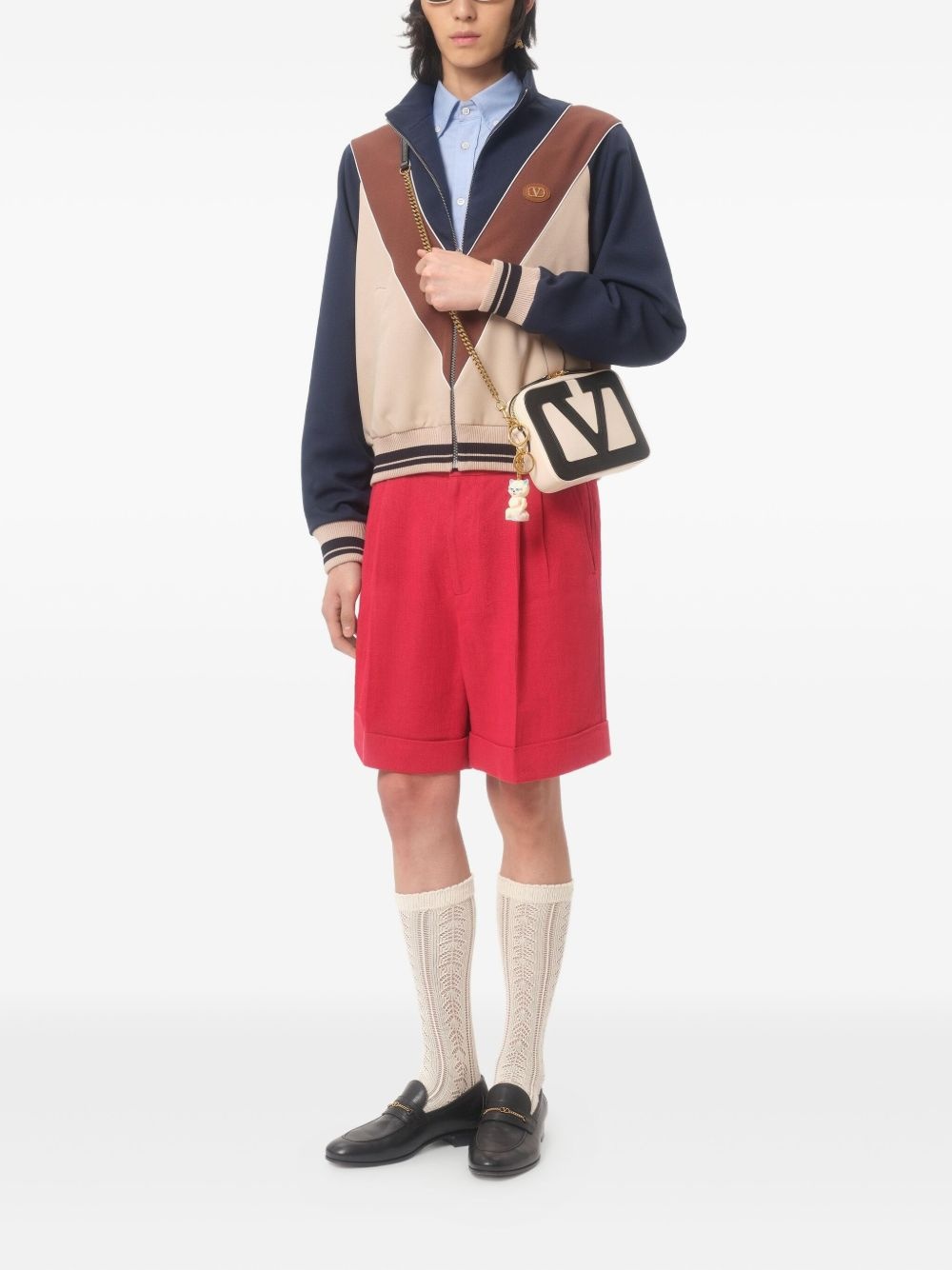 logo-patch zip-up sweatshirt - 2