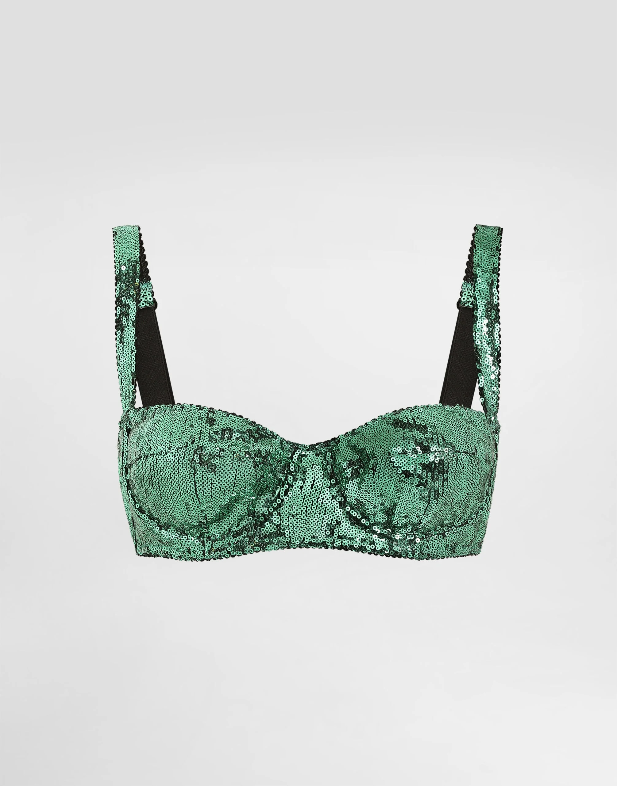 Balconette bra with micro-sequin embellishment - 1