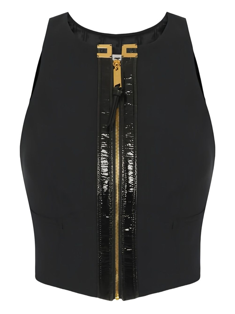 cropped zip-up top 1