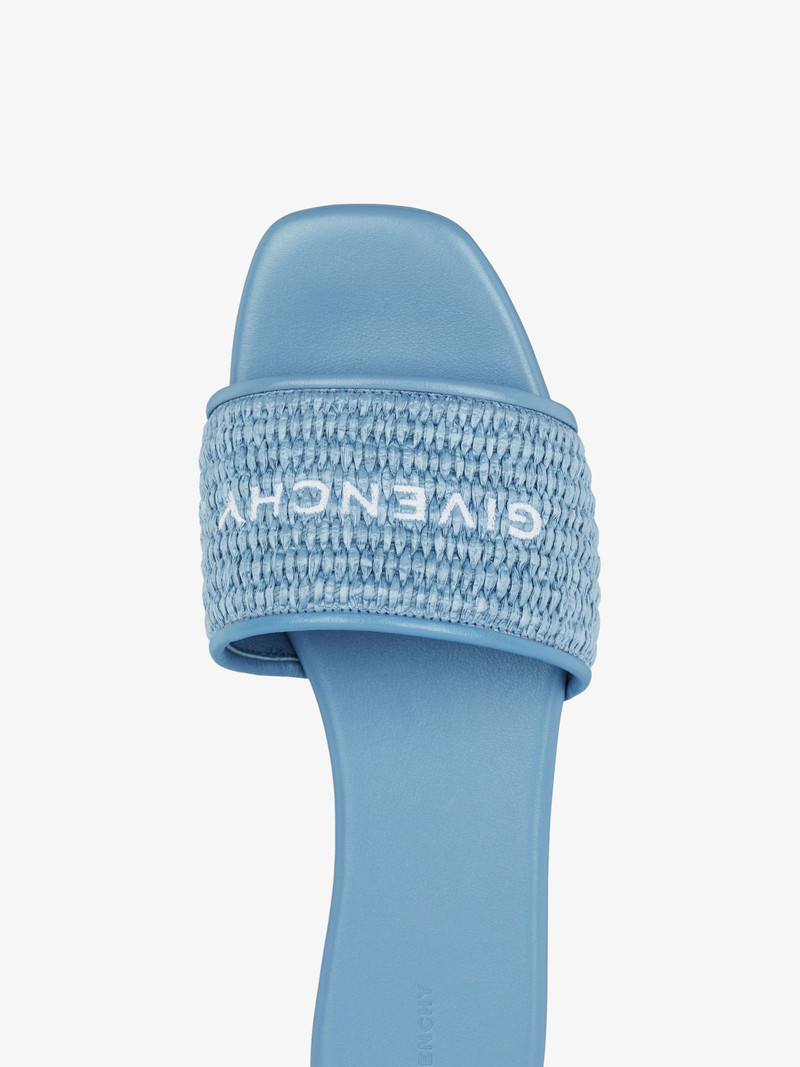 4G FLAT MULES IN RAFFIA 5