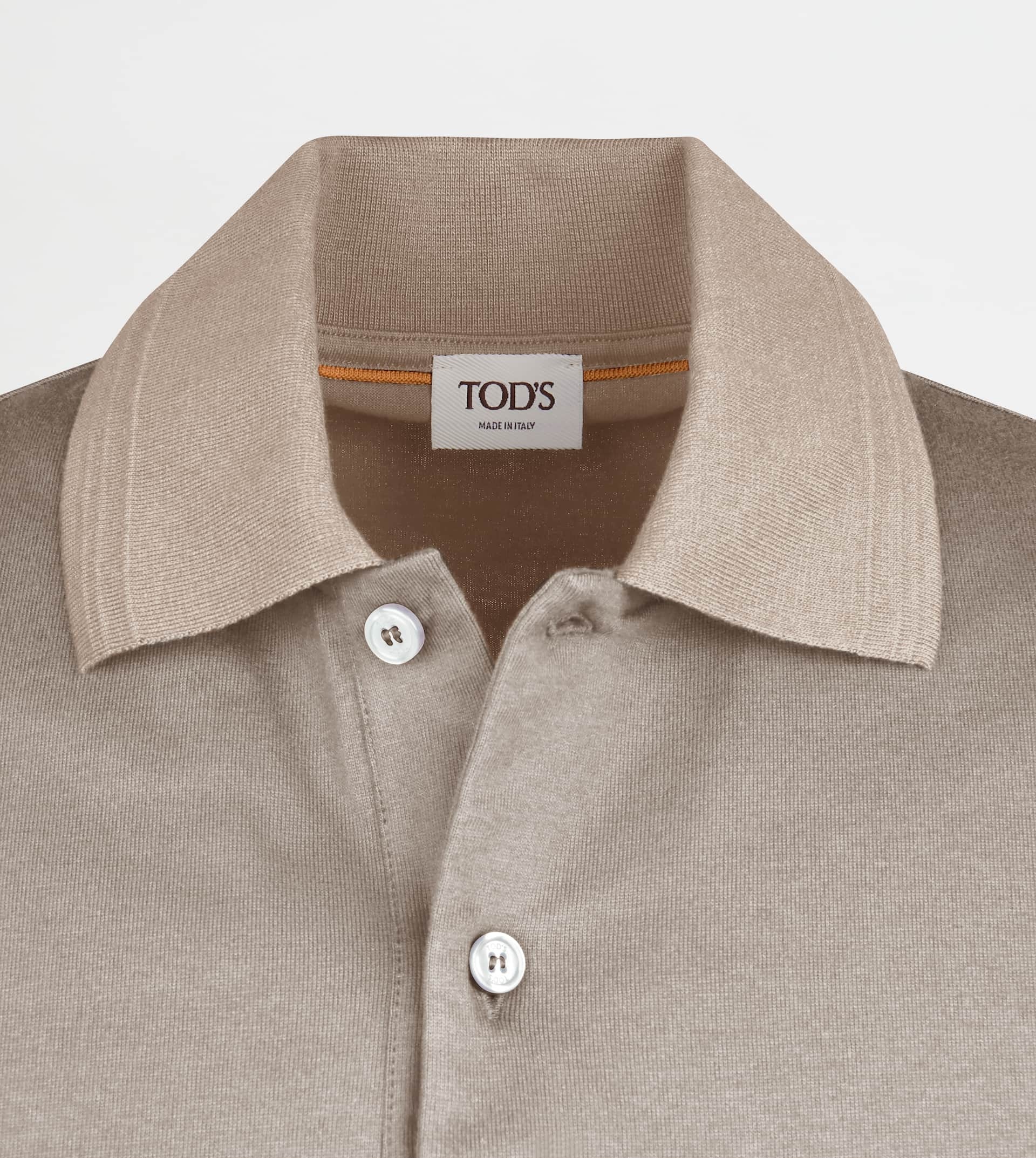 POLO SHIRT IN JERSEY - BROWN - 6