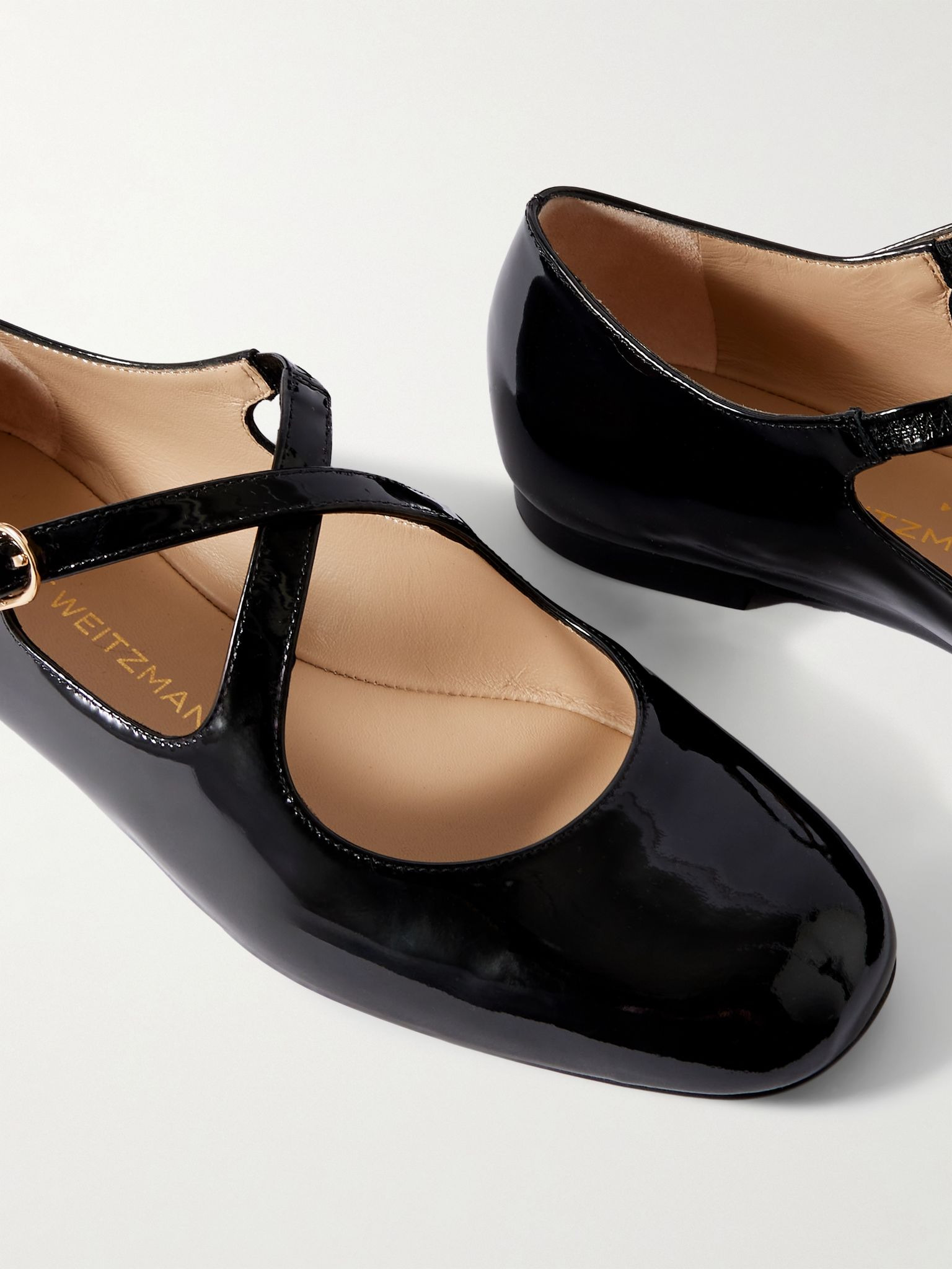 Clem patent-leather Mary-Jane ballet flats Black - 4
