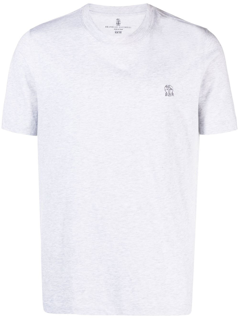 logo-embroidered short-sleeve T-shirt - 1