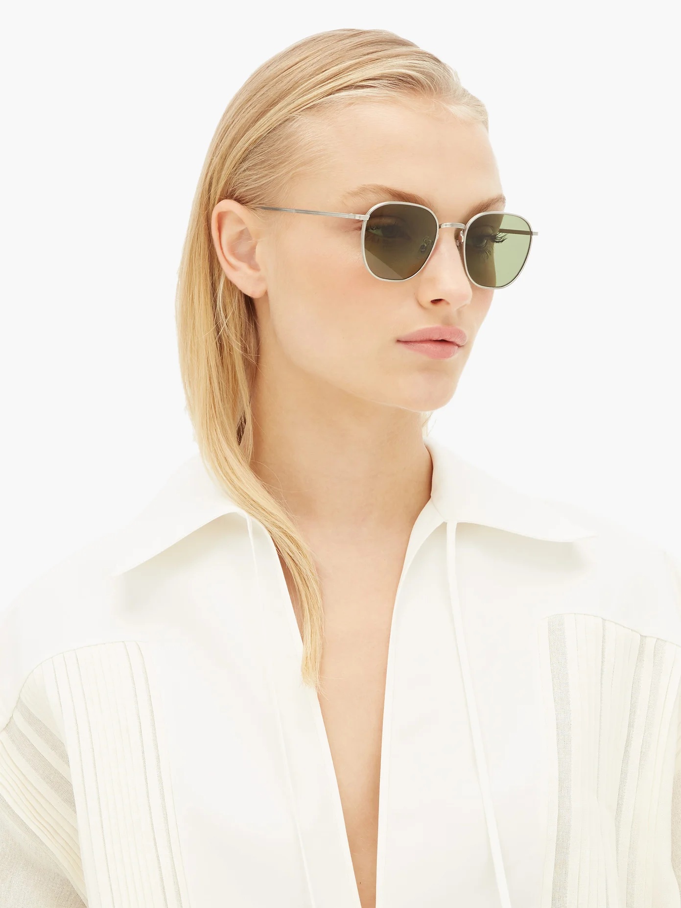 X Oliver Peoples Board Meeting 2 metal sunglasses - 2