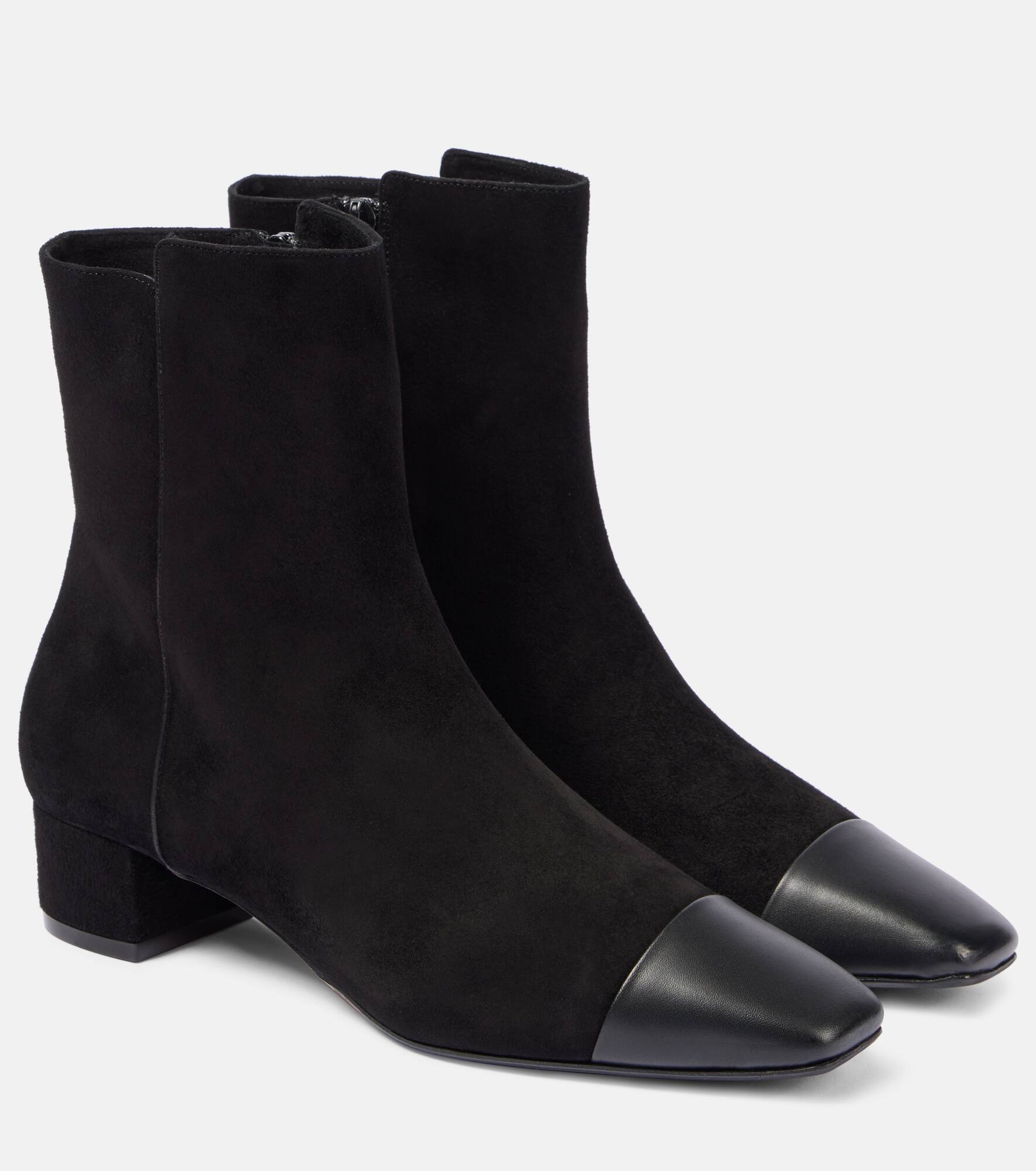 French Flirt suede booties - 1