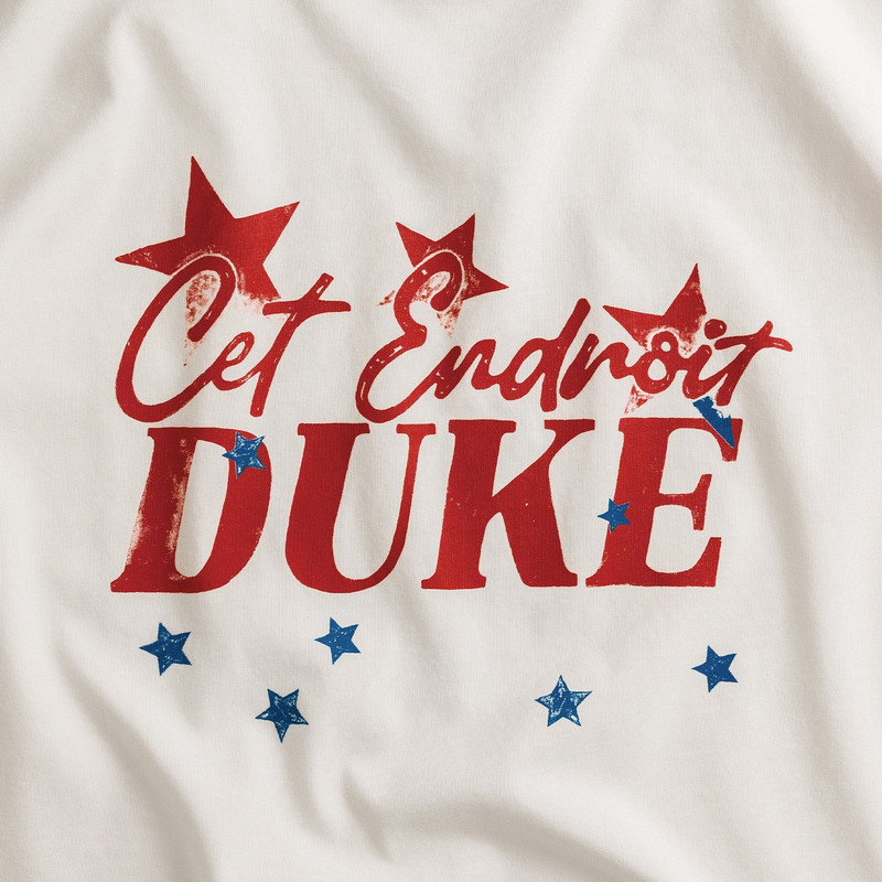 Duke Cet Endroit Vintage White T-Shirt 4
