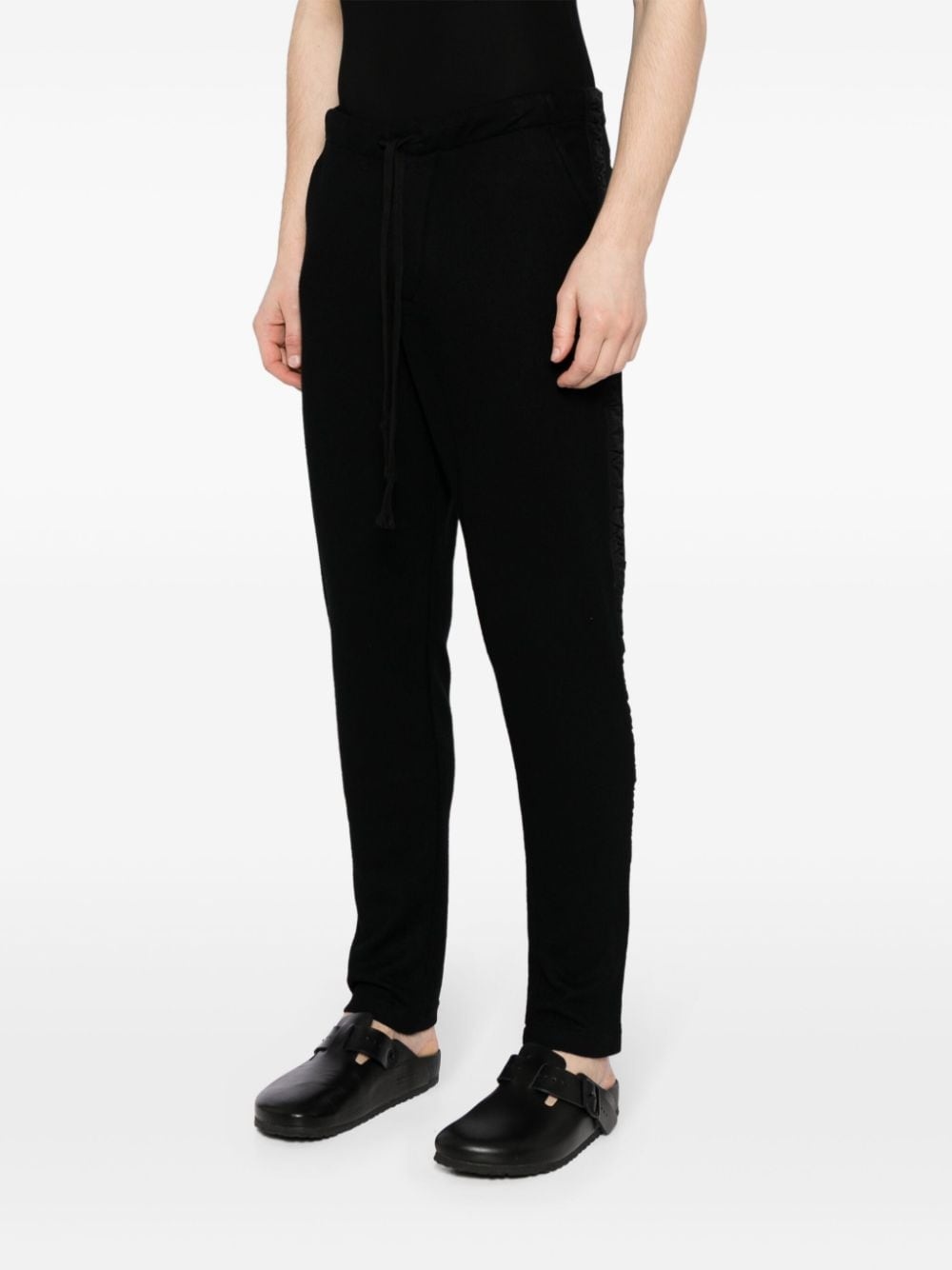 grosgrain-trim track pants - 3