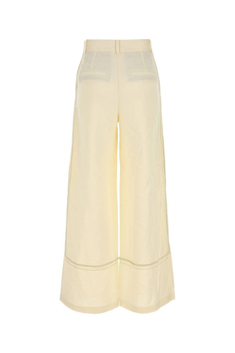 CAMILLA AND MARC Cream linen blend Fortuna wide-leg pant outlook