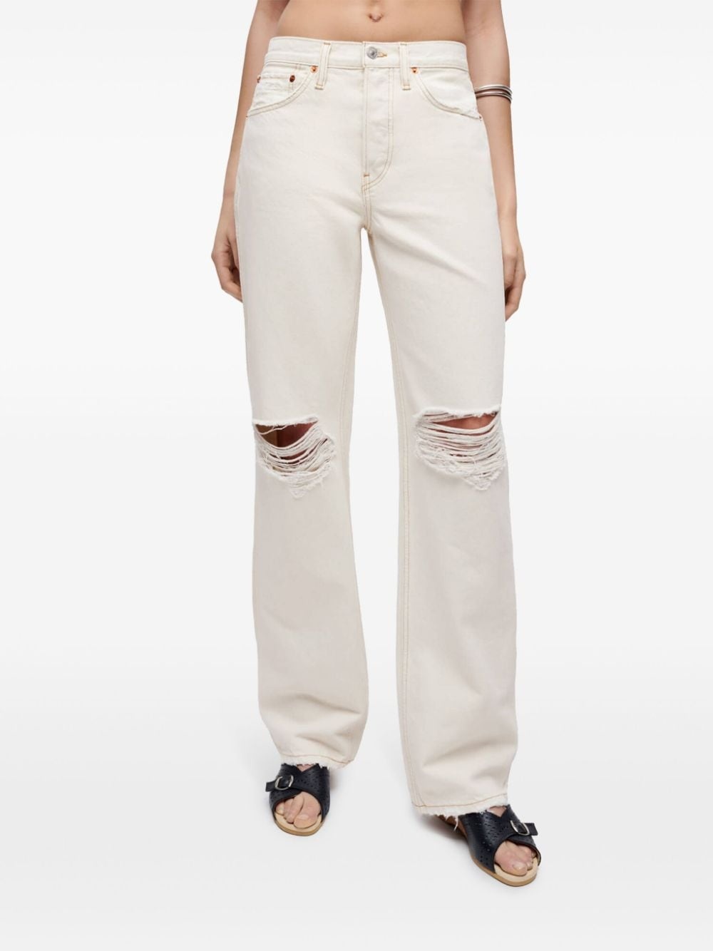 low-rise straight jeans - 2