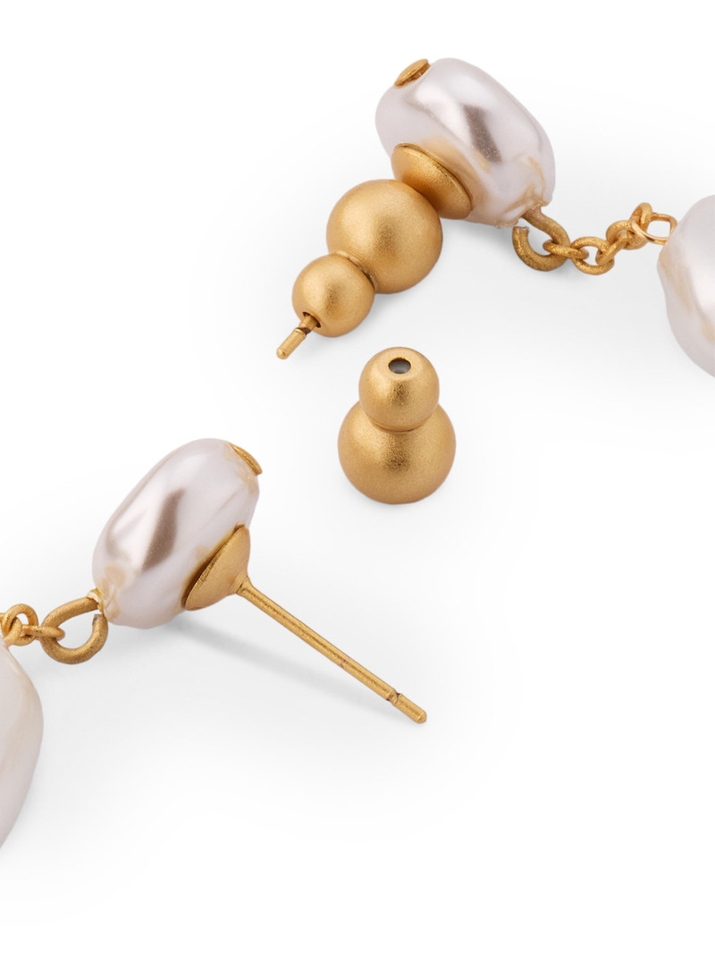 Women's Vana Goldtone & Imitation Pearl Drop Earrings - White 4