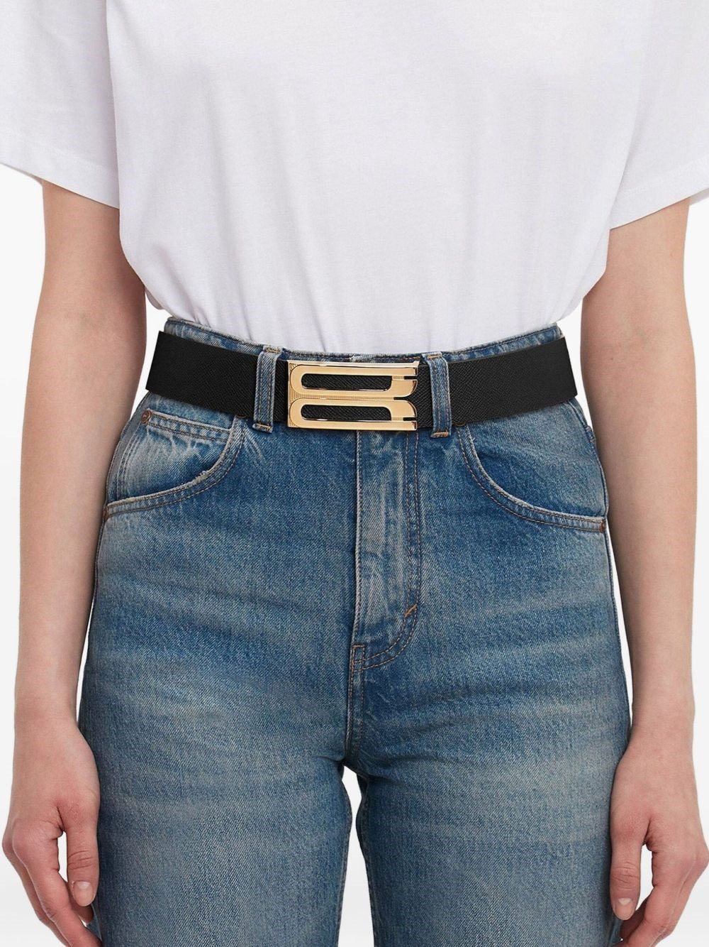 Jumbo frame leather belt - 2