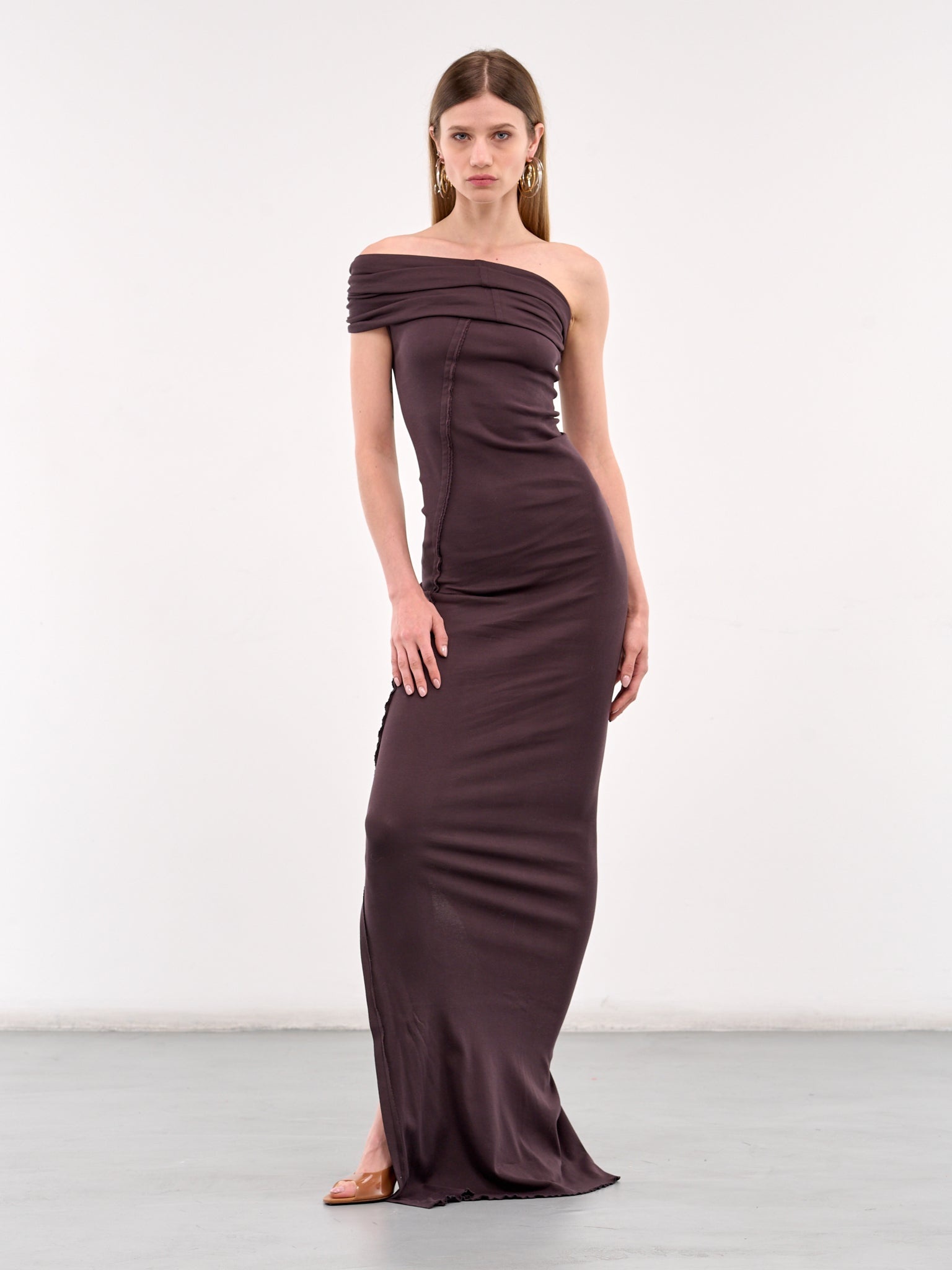 One Shoulder Long Dress - 6