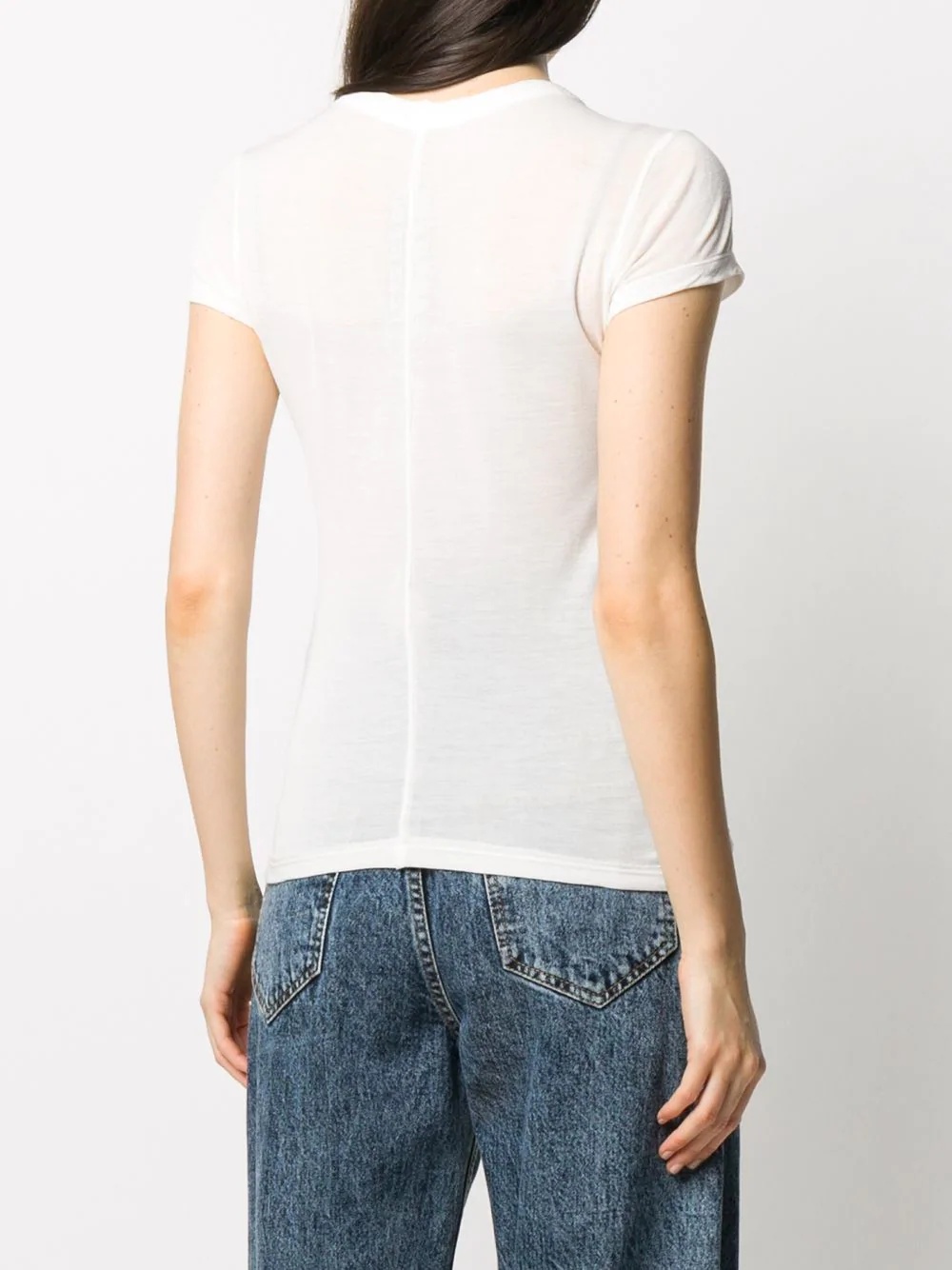 round neck short-sleeved T-shirt - 4