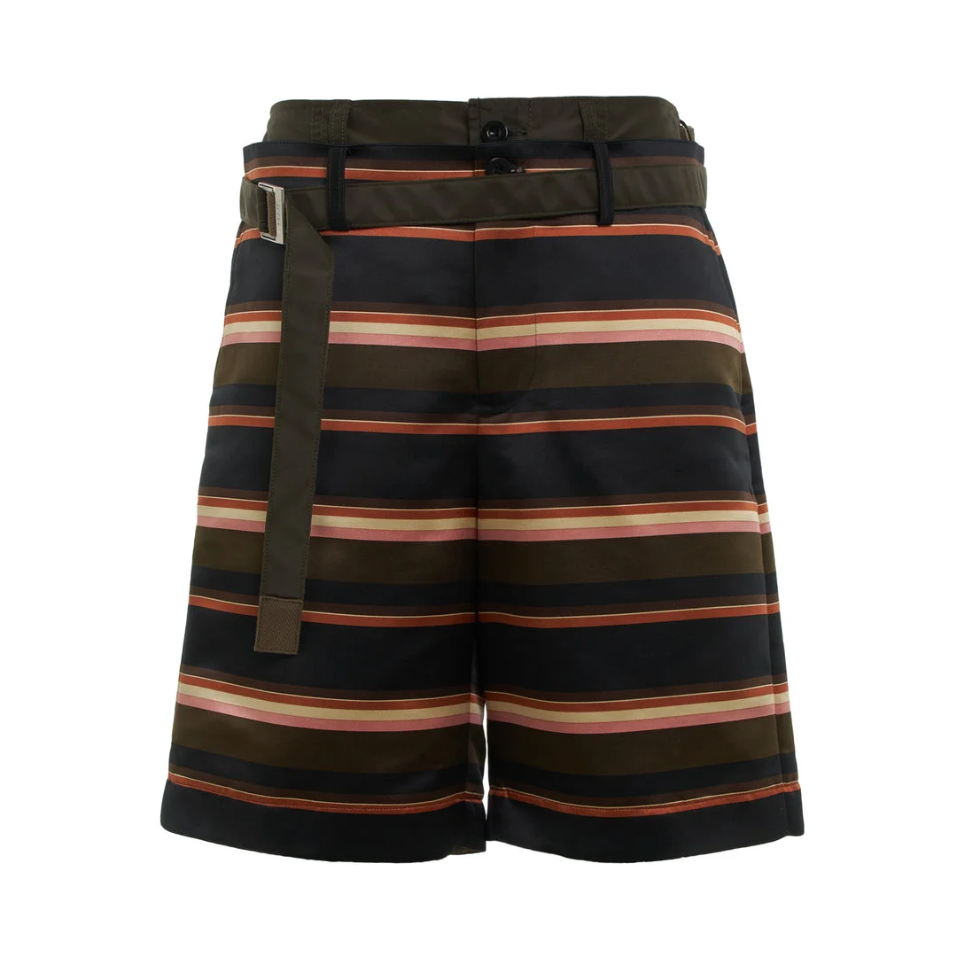 Horizontal Stripe Shorts - 1