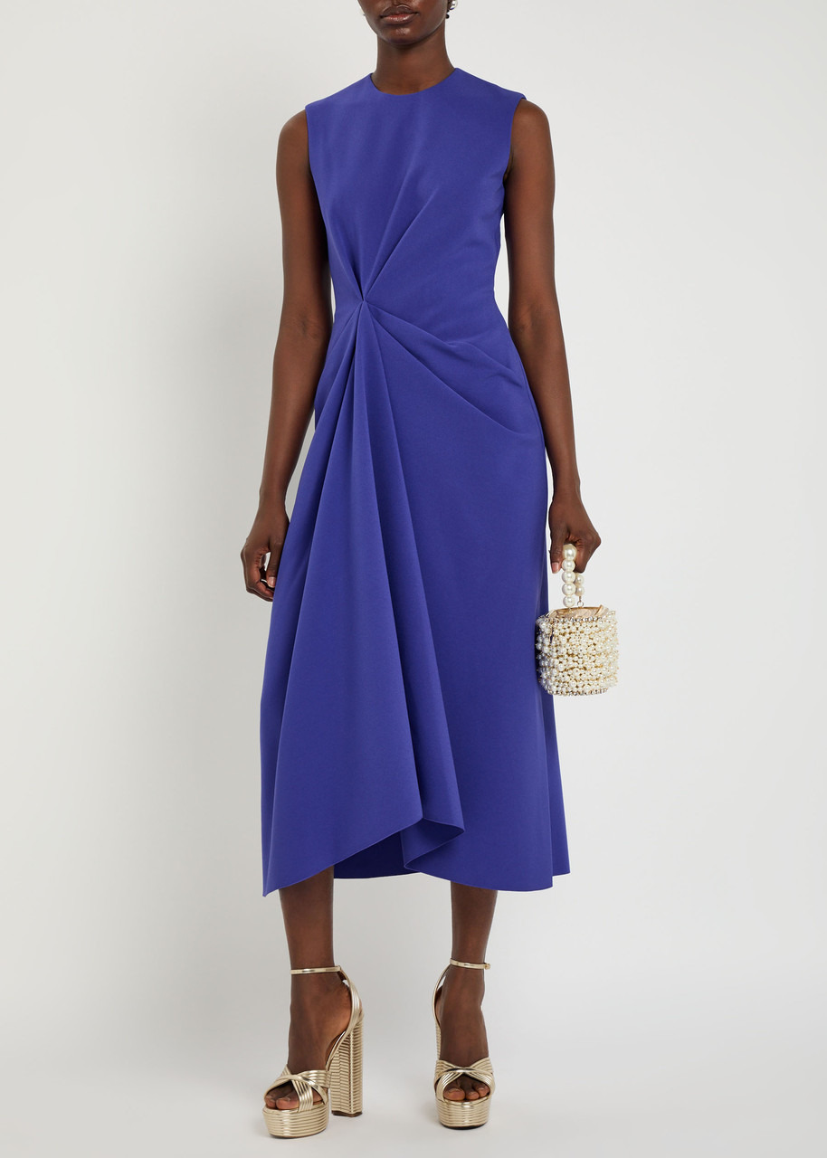 Roksanda Almas Gathered Crepe Midi Dress - 4