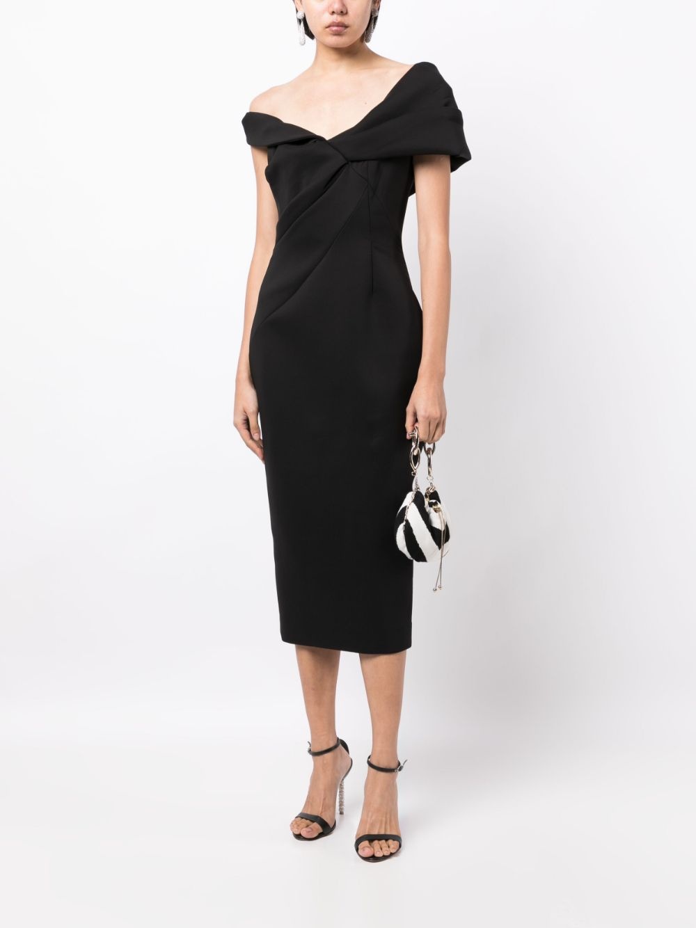 Matteo drape-detail asymmetric dress - 2