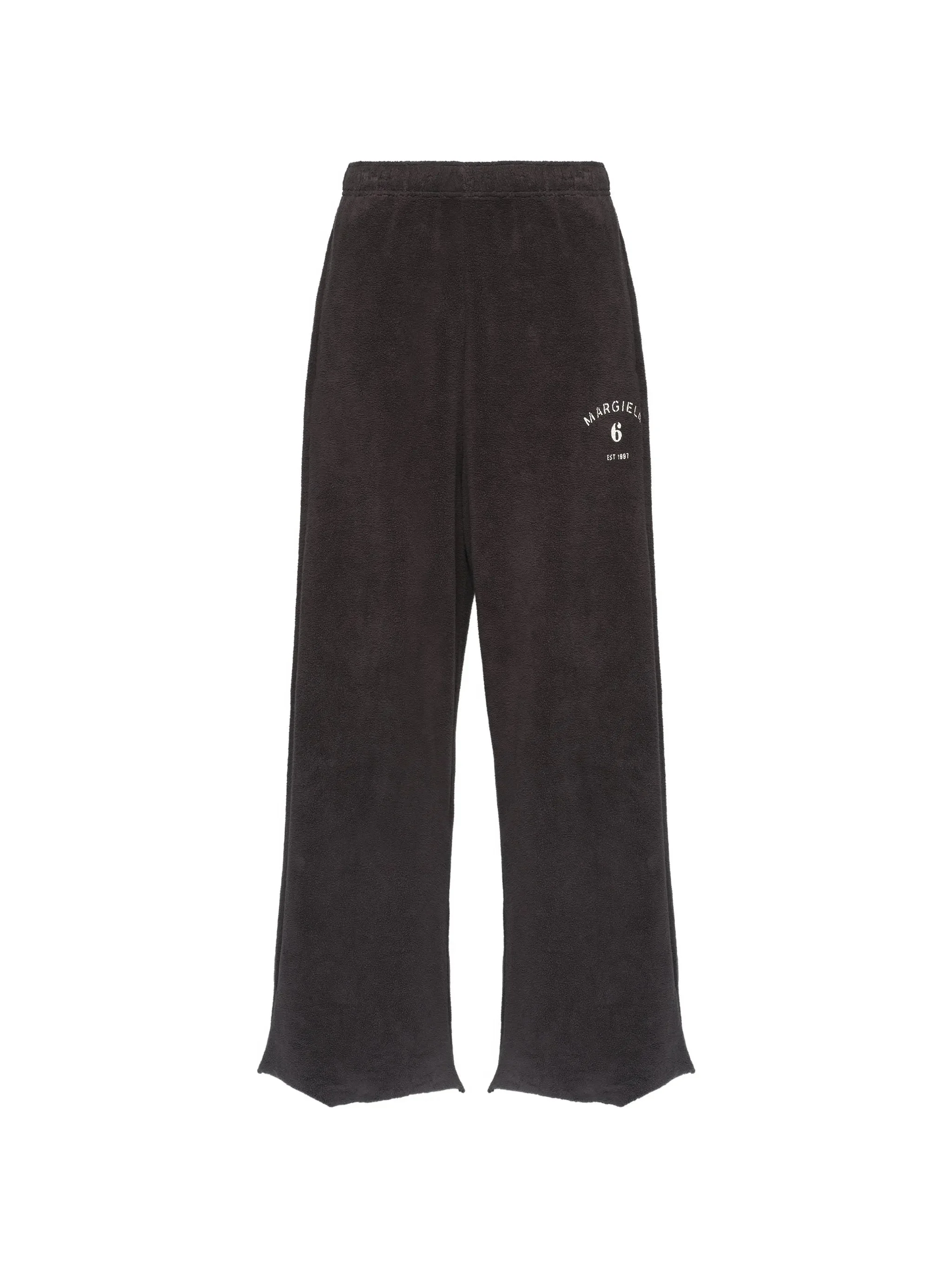Mm6 Maison Margiela Brushed Fleece Cotton Sweatpants - 1