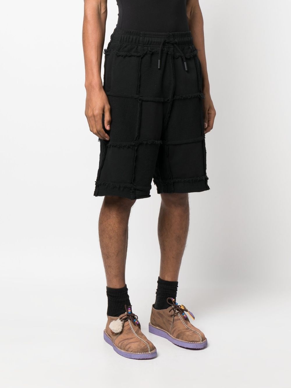 Cross Inside Out cotton track shorts - 3