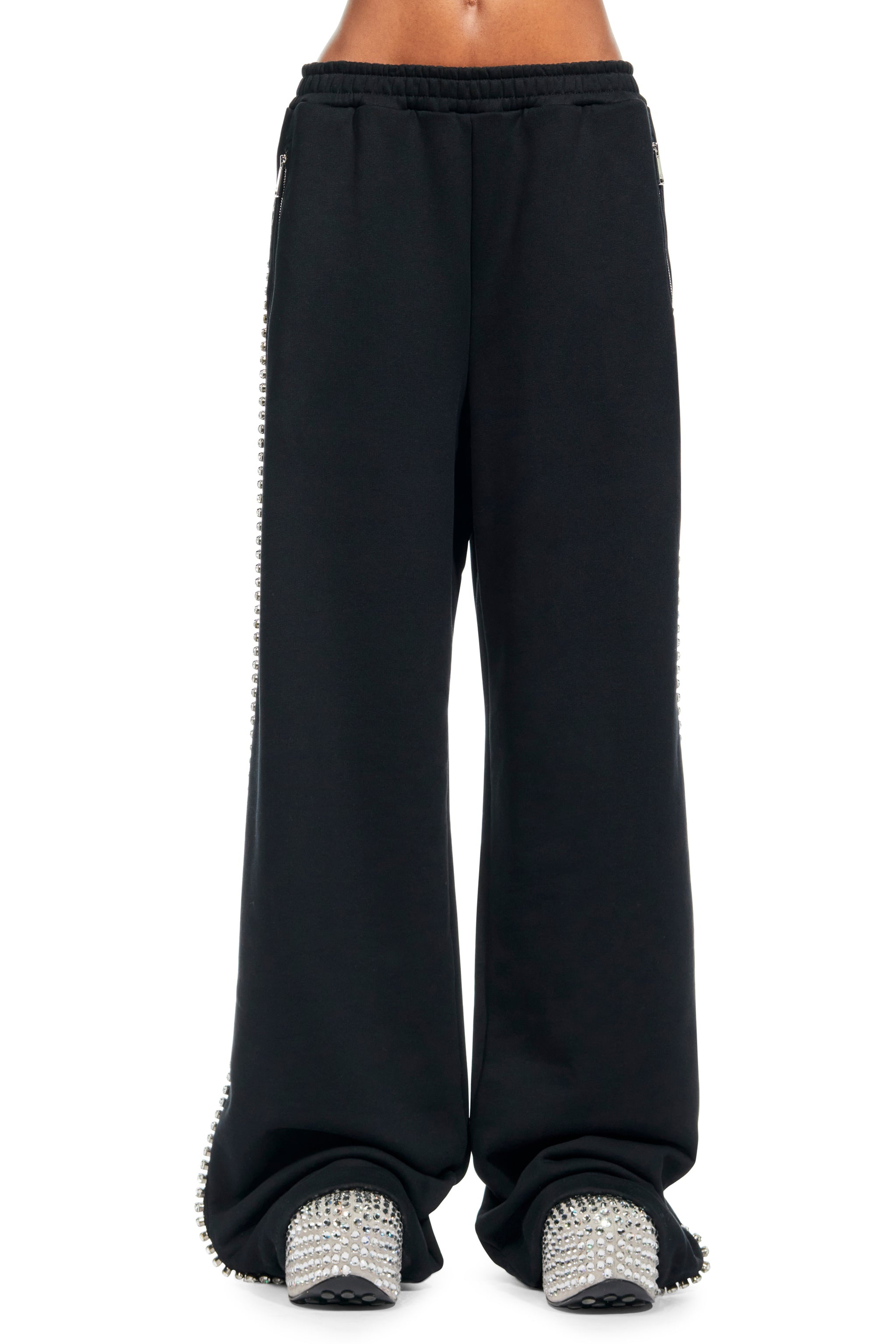 CRYSTAL TRIM TRACK PANT - 2