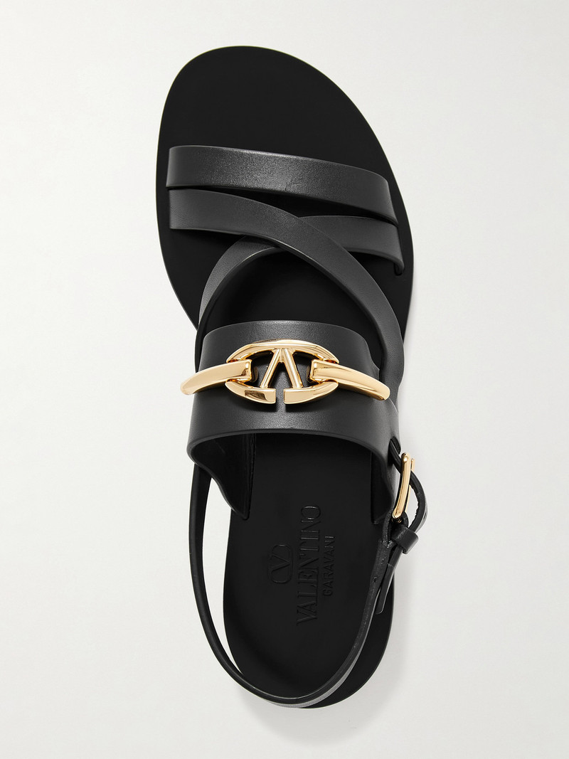 Vlogo Embellished Leather Sandals 5