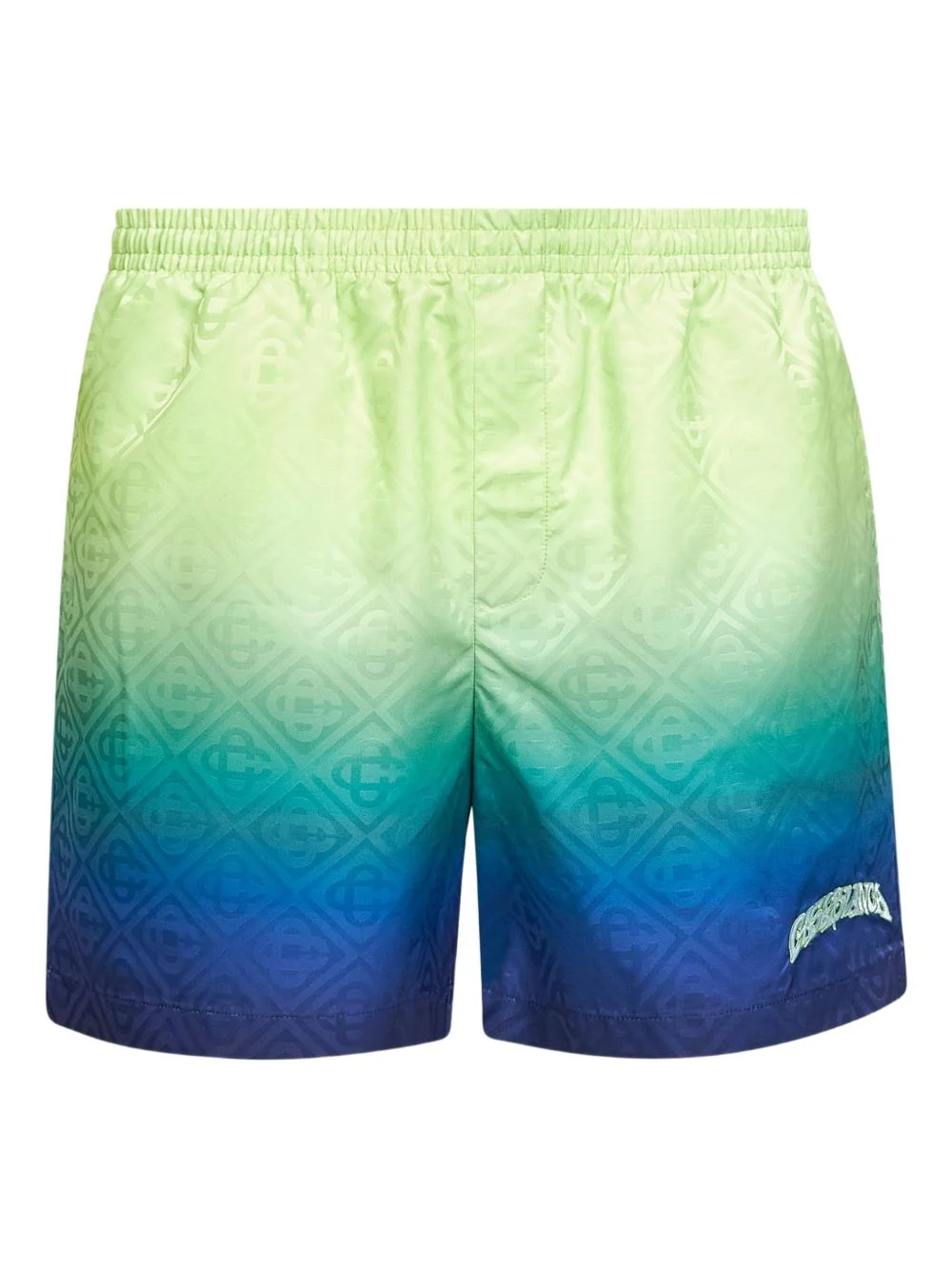 monogram logo-embroidered swim shorts - 1
