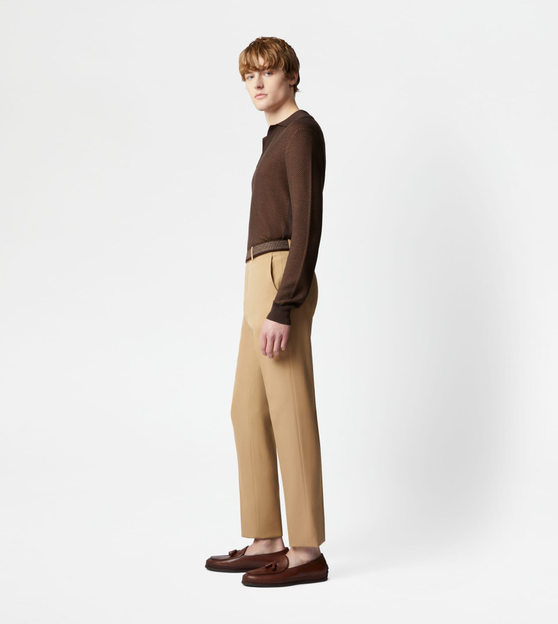 POLO SHIRT IN KNIT - BROWN 4