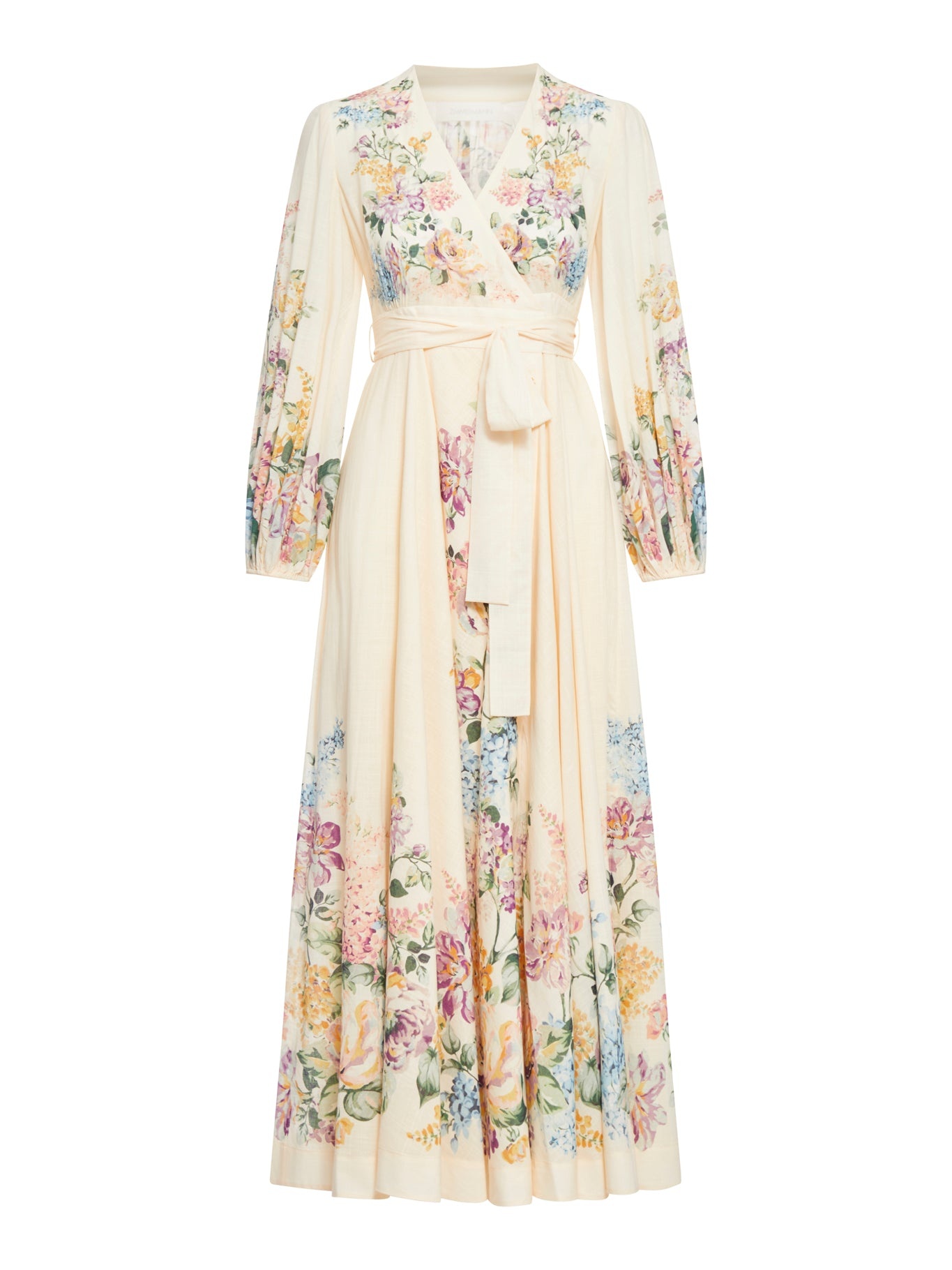パーティードレス ZIMMERMANN halliday midi wrap dress with pockets 1408DSS241 Zimmermann Halliday Wrap Midi Dress | italist