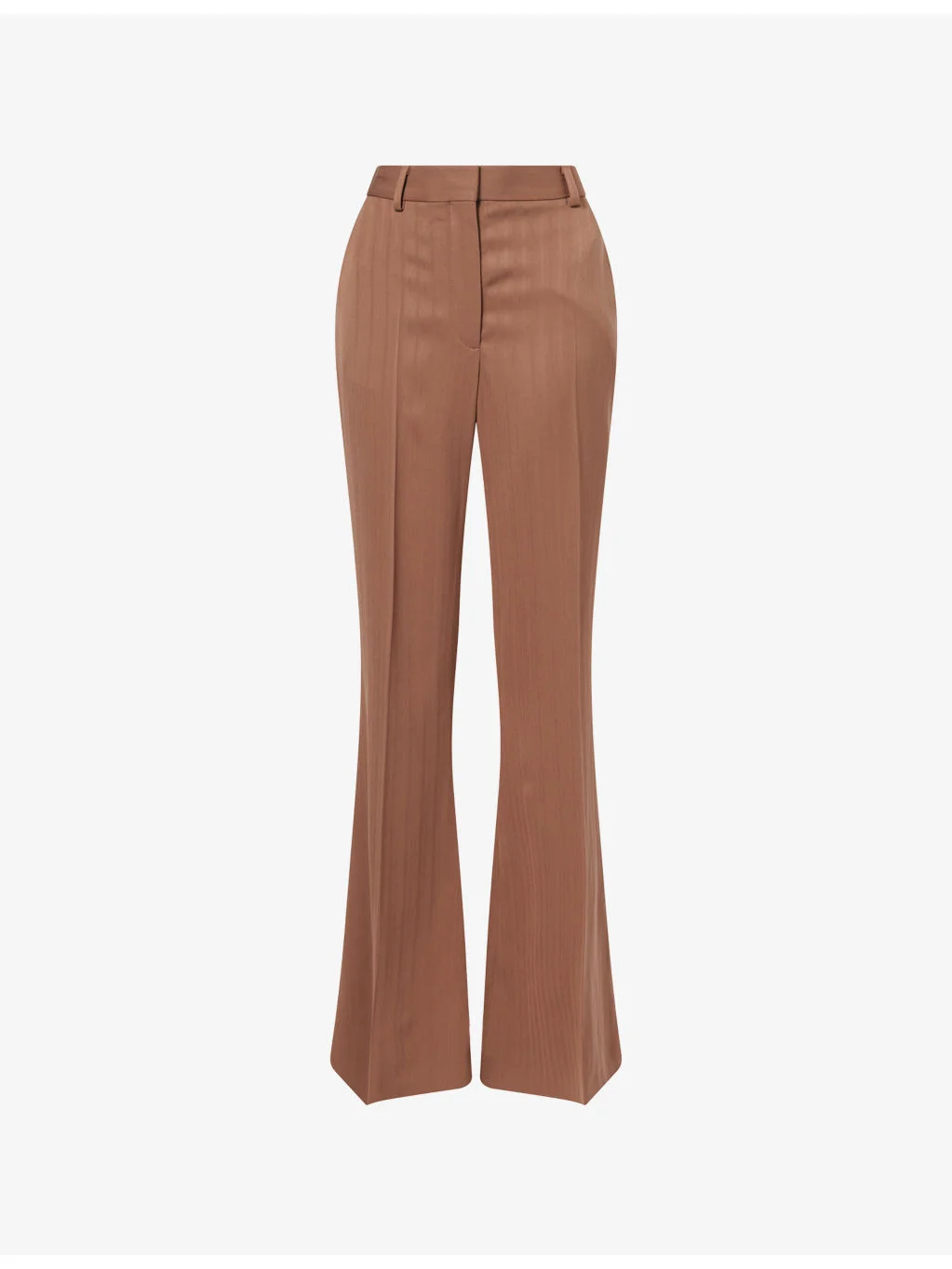 Mid-Rise Bootcut Wool Trousers - 1
