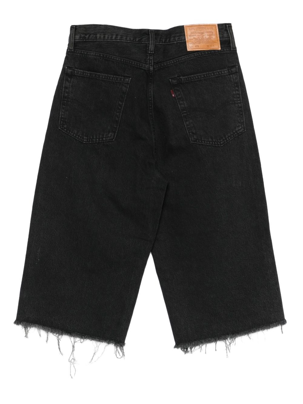 478™ Baggy Capri frayed-hem denim shorts - 2