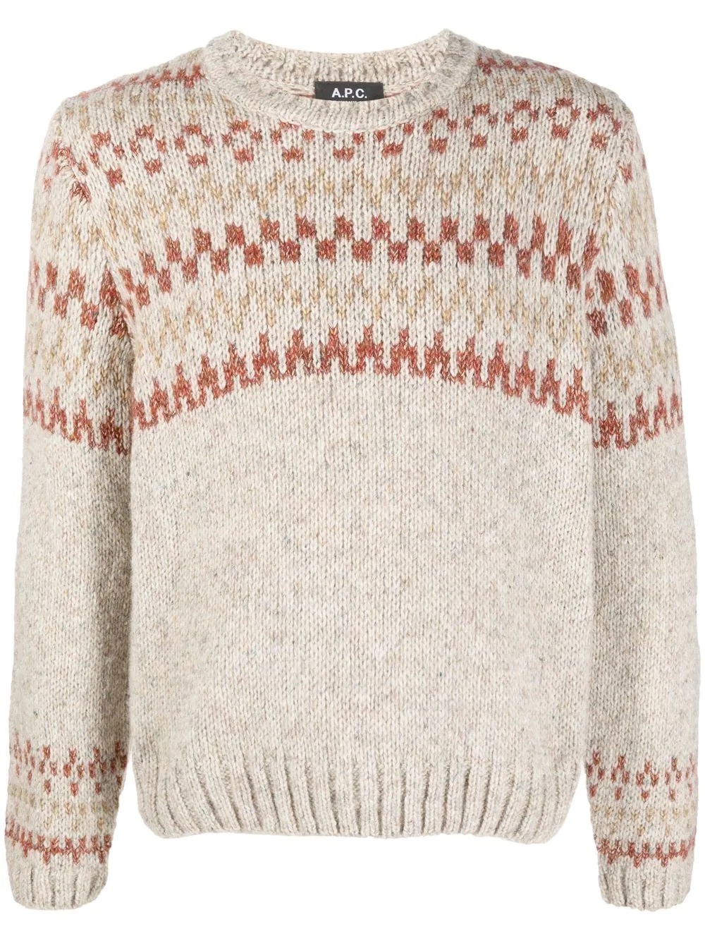 intarsia-knit jumper - 1