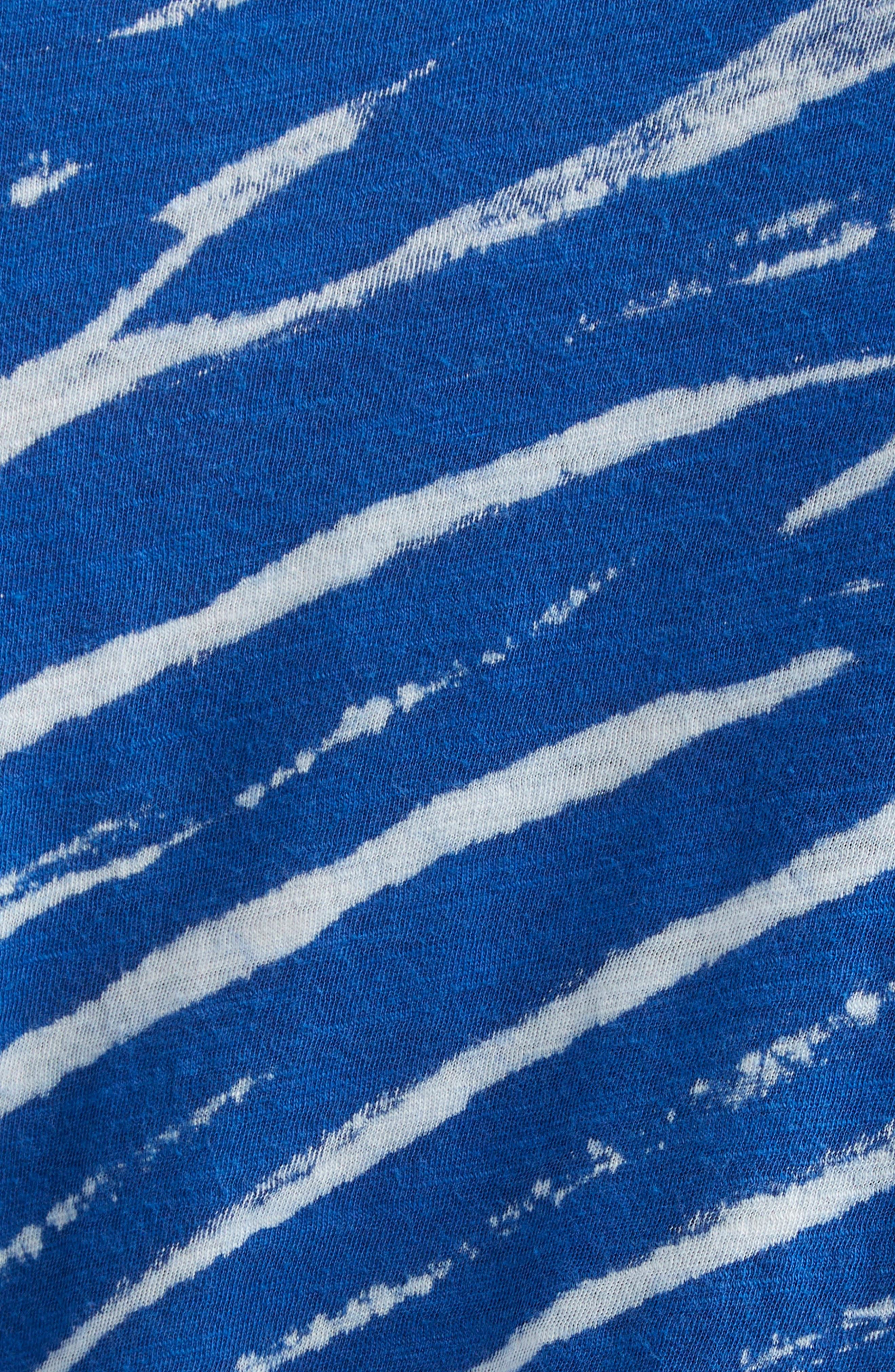 Proenza Schouler Mia Tie Dye Long Sleeve Cotton Tissue T-Shirt in Blue Multi at Nordstrom - 6