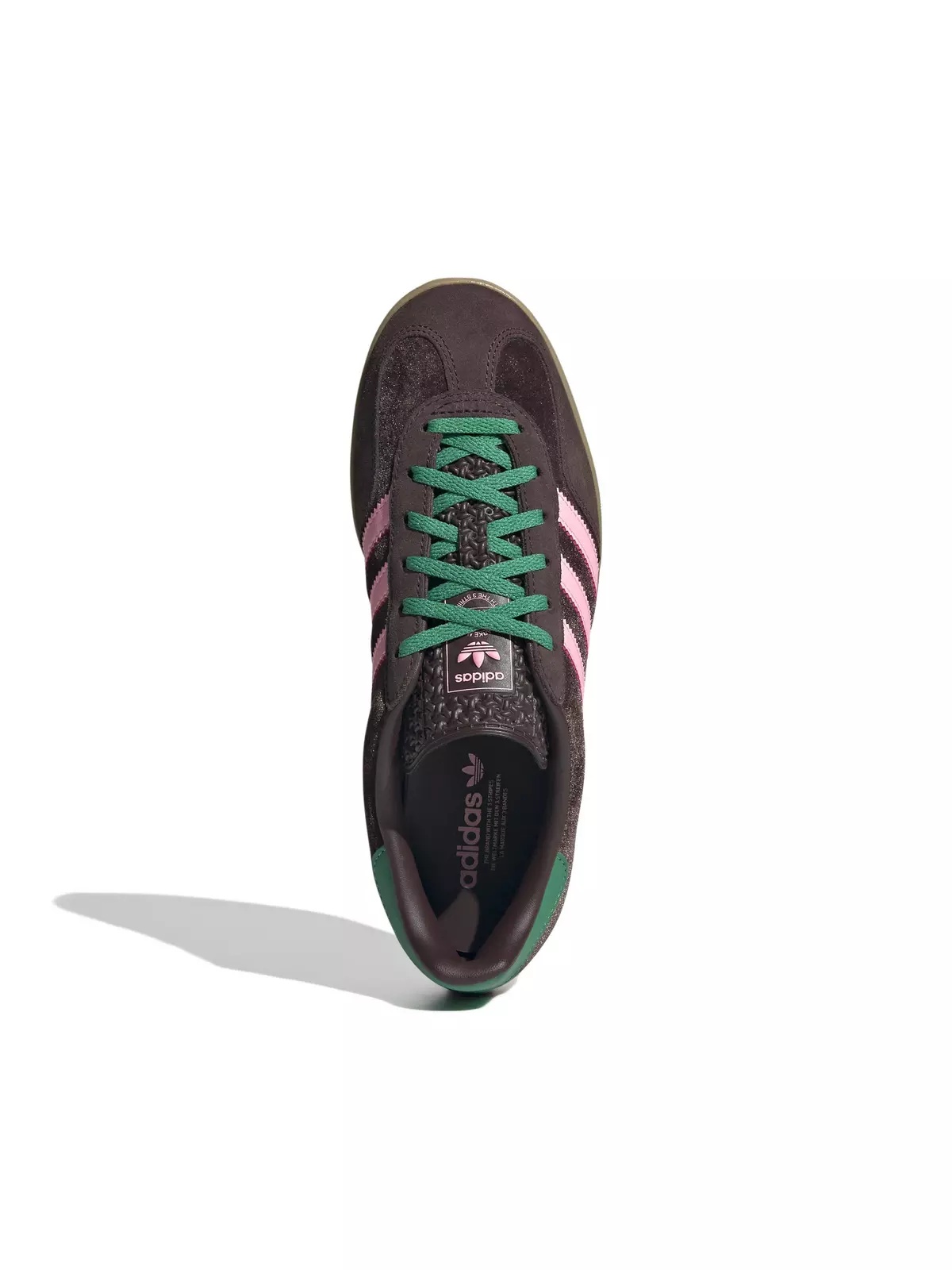 Originals Gazelle "Dark Brown/Glow Pink/Court Green" Women's Shoe - 5