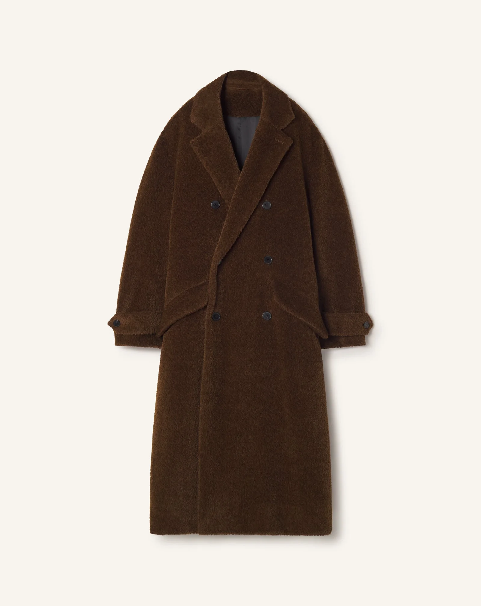 LOOSE-FIT TRENCH COAT IN ALPACA WOOL - 1