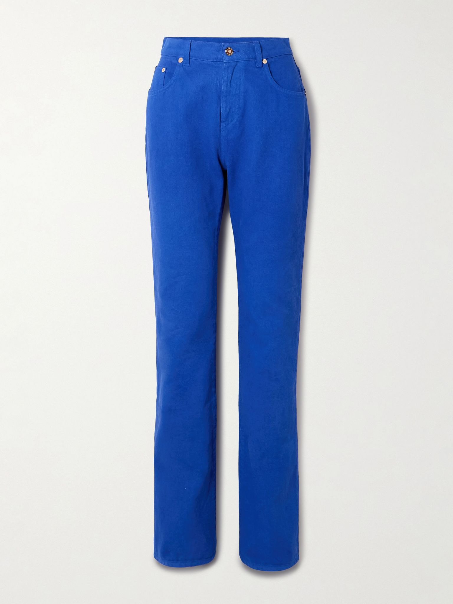 Rey high-rise straight-leg recycled jeans Cobalt blue - 1