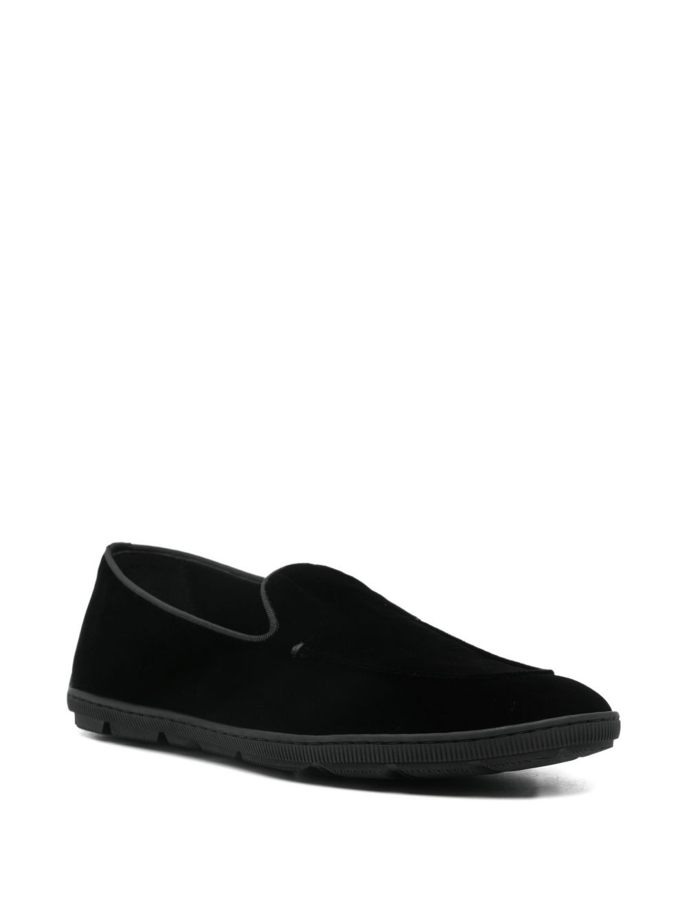 velvet slip-on sneakers - 2