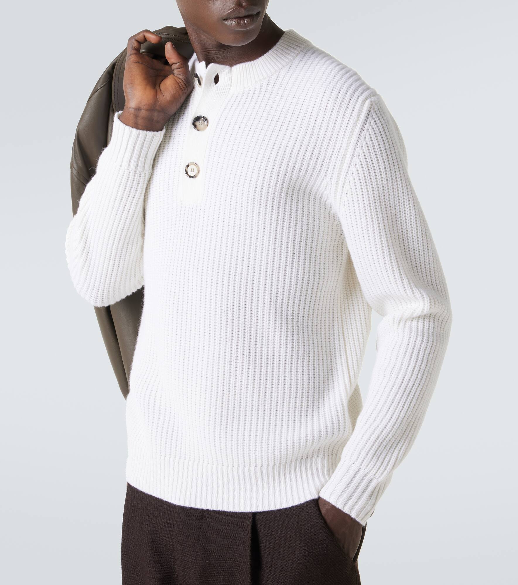 Wool and cashmere sweater - 5
