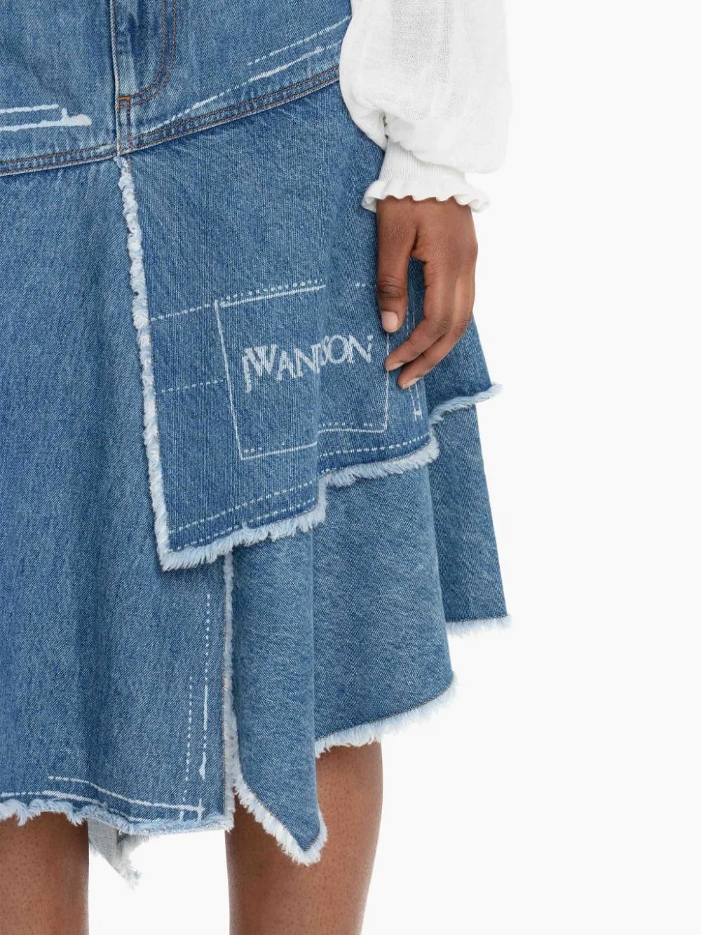 LAYERED HEM SKIRT - 5
