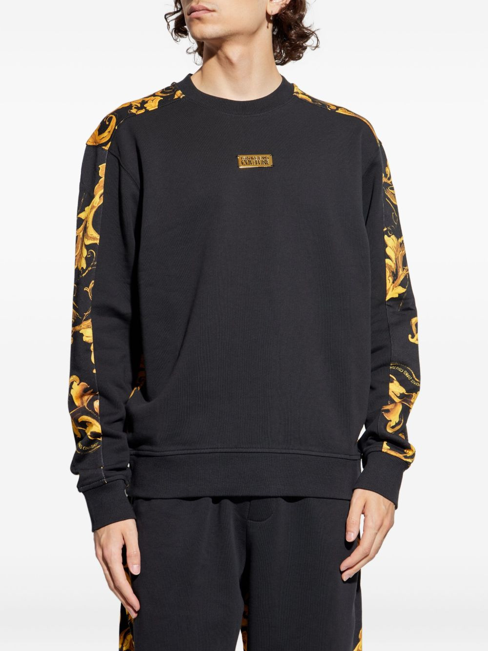 baroque-print sweatshirt - 3