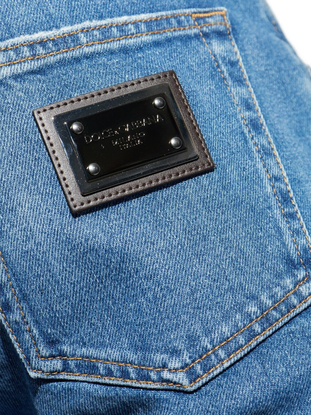 frayed-hem jeans - 5