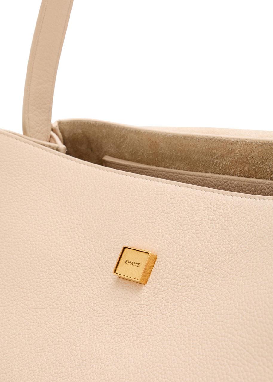 Khaite Audrey Grained Leather top Handle bag - 3