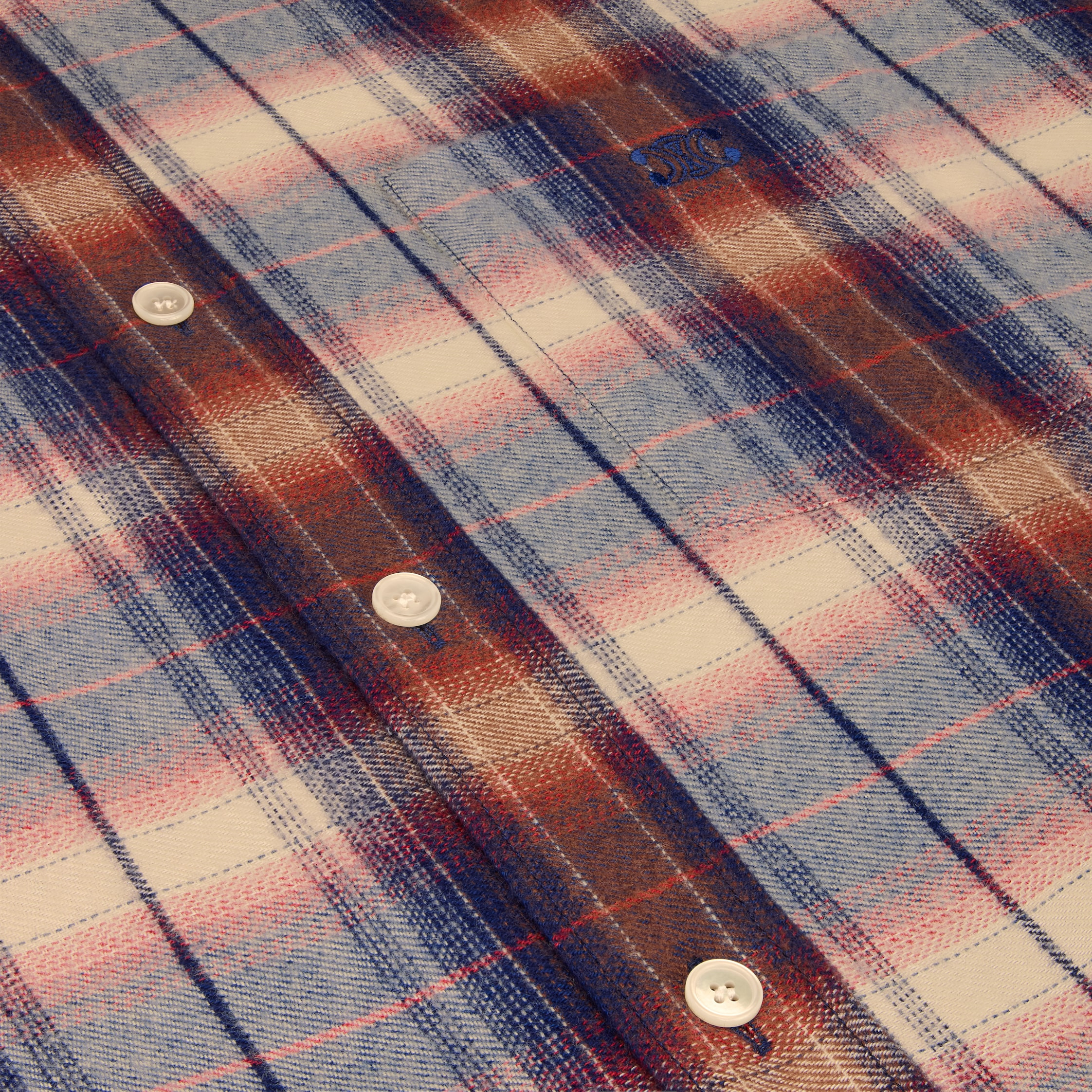 loose shirt in checked viscose - 4