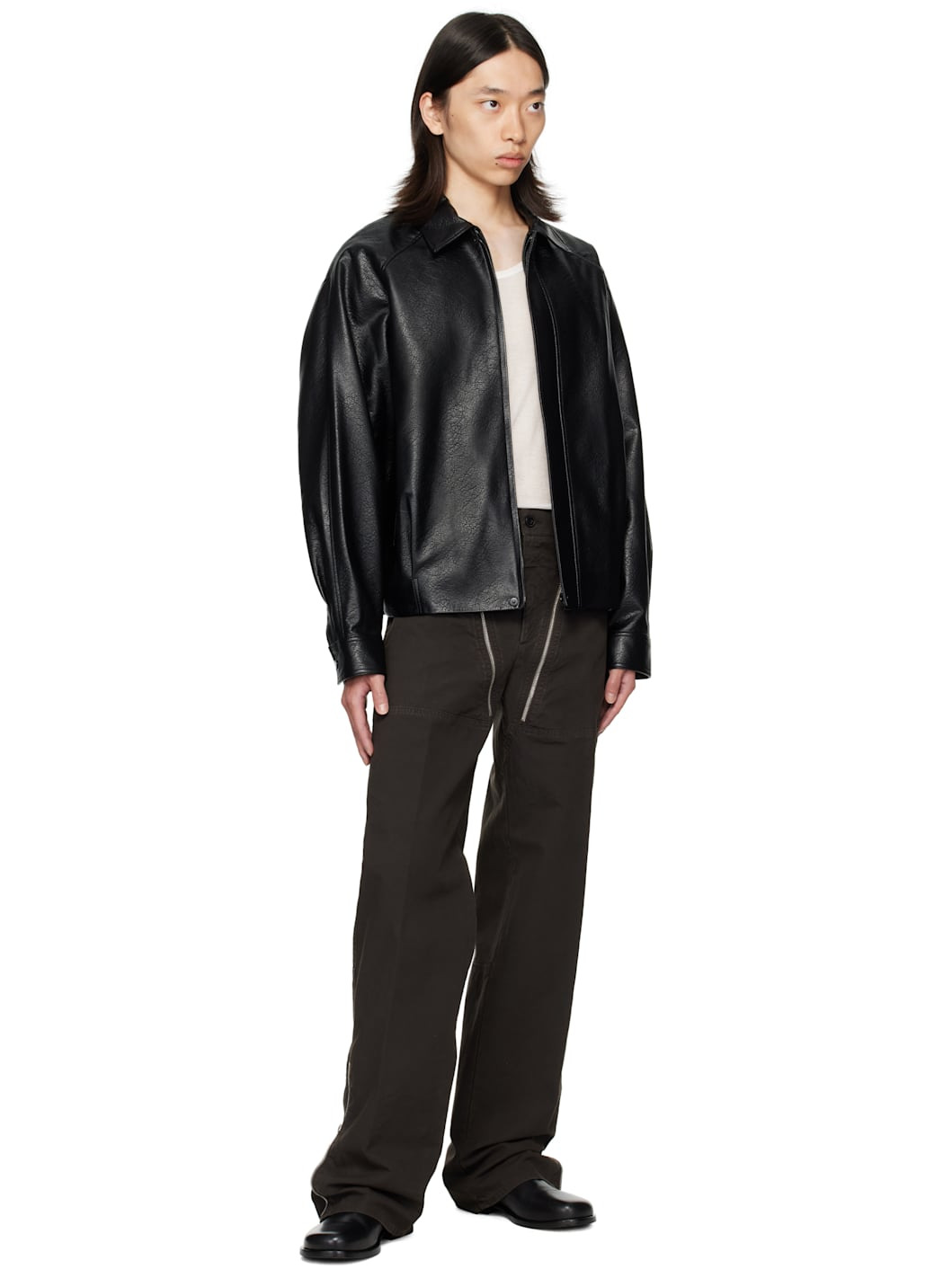 Brown Paneled Trousers - 4