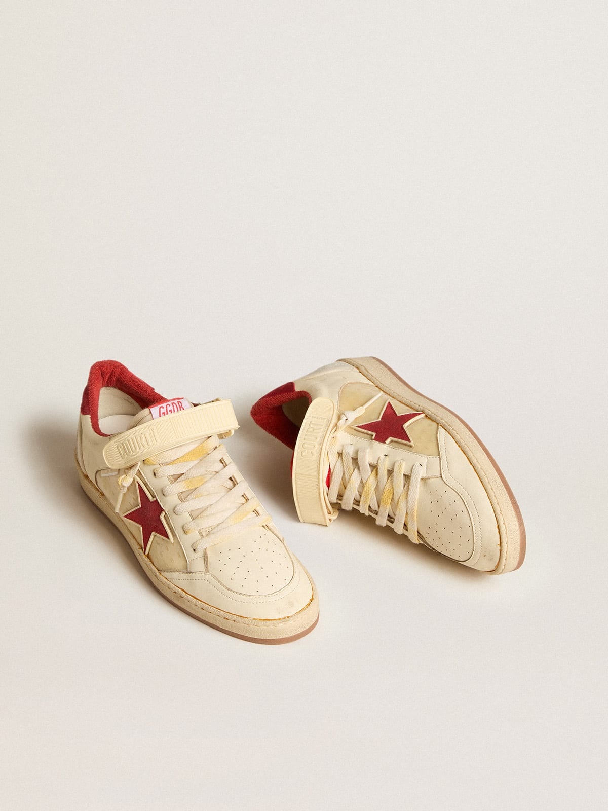 Men’s Ball Star LAB in nappa and PVC with red suede star and heel tab - 2