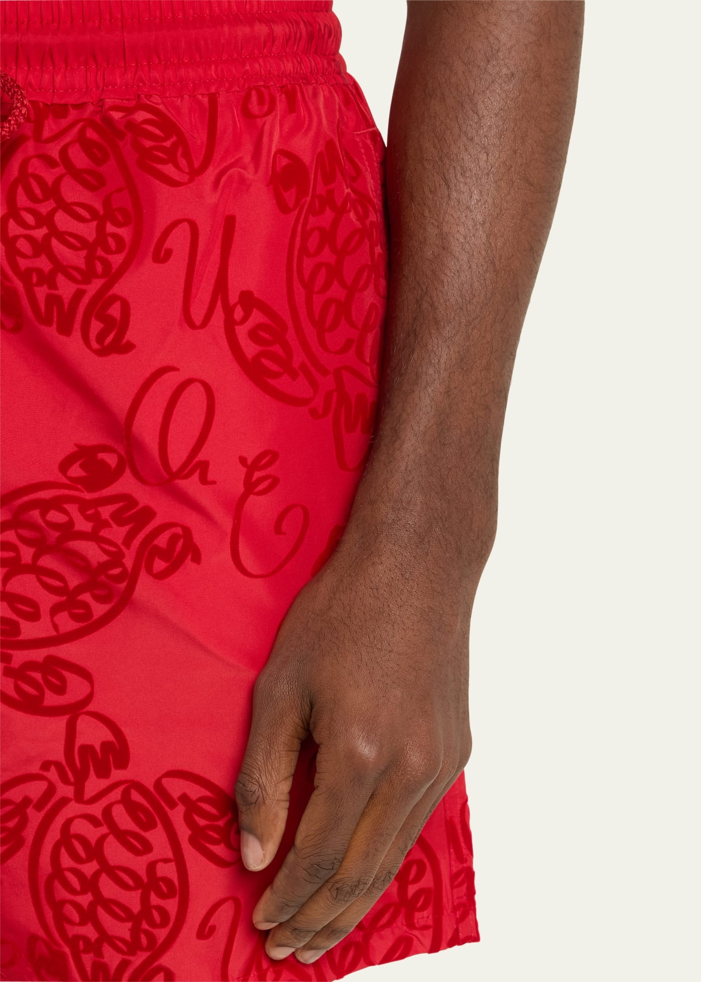 Men's Abstract-Print Swim Shorts - 4