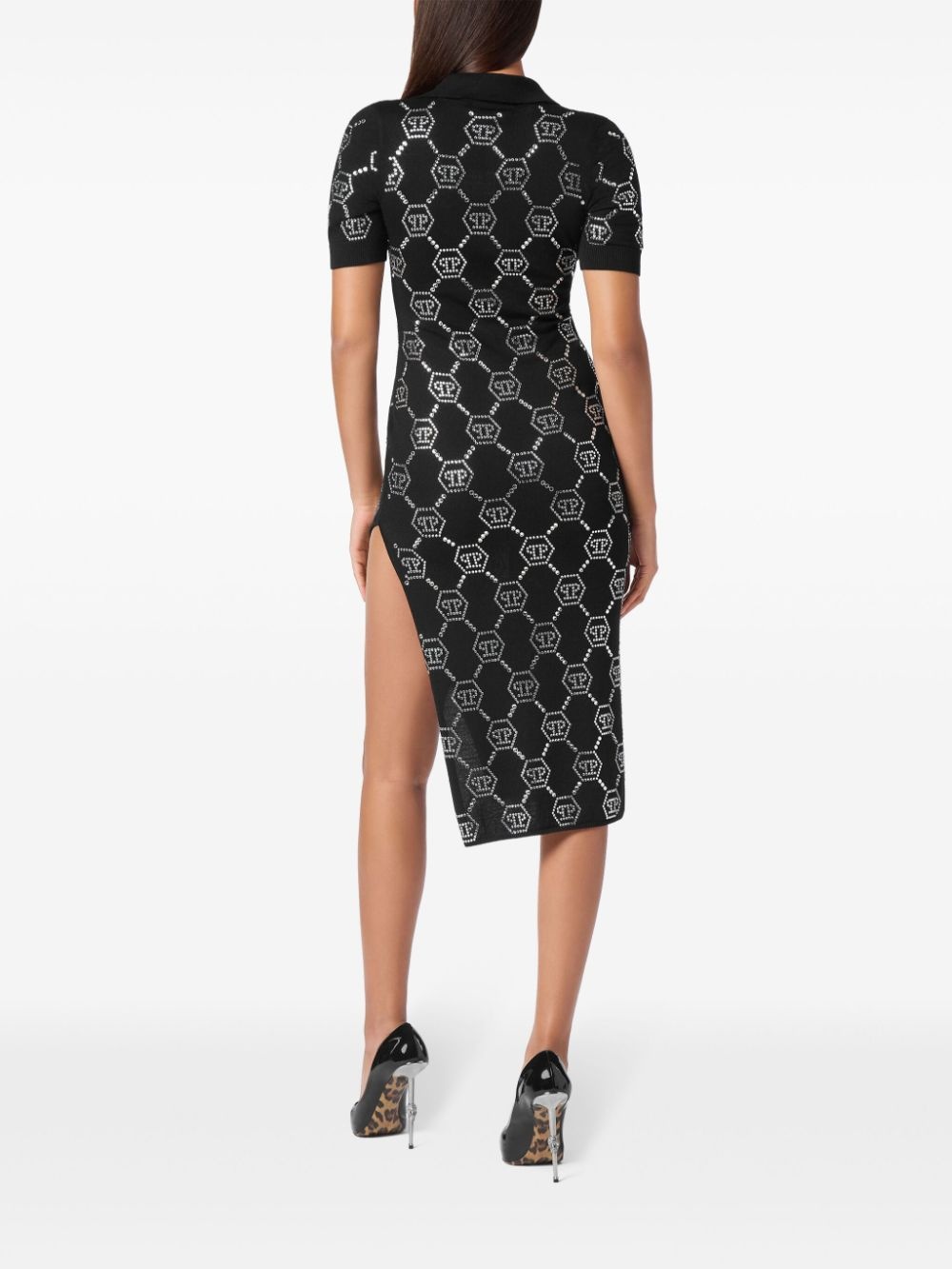 monogram polo dress - 4