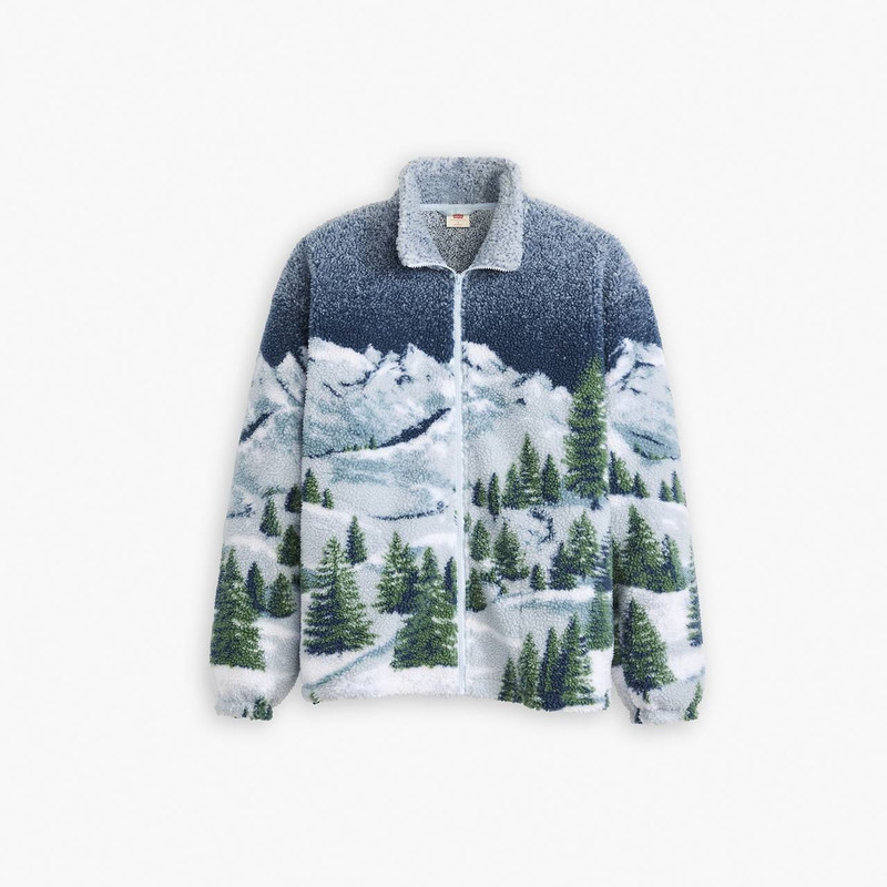 JACQUARD SHERPA FULL ZIP SWEATER 1