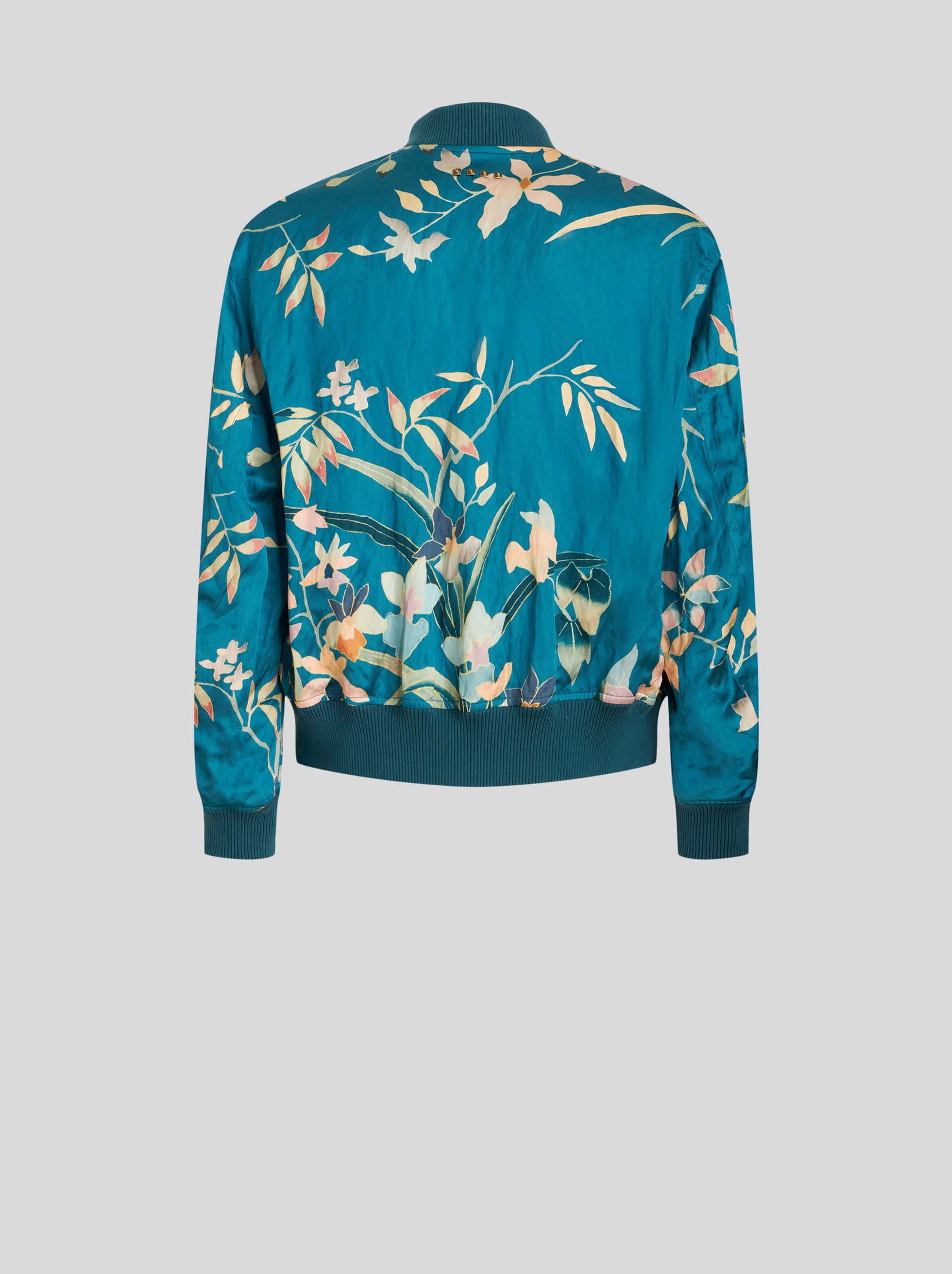 FLORAL PRINT BOMBER JACKET - 6
