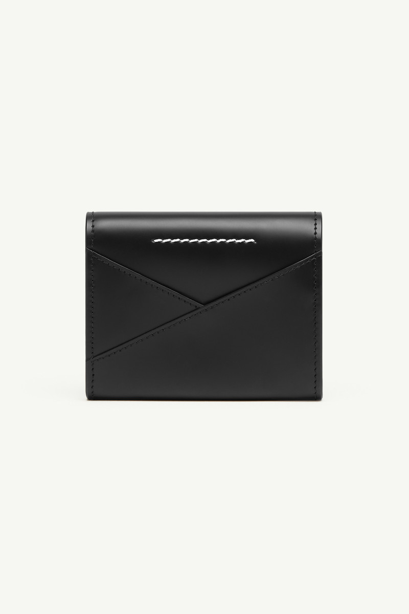 MM6 Maison Margiela Leather flap wallet outlook